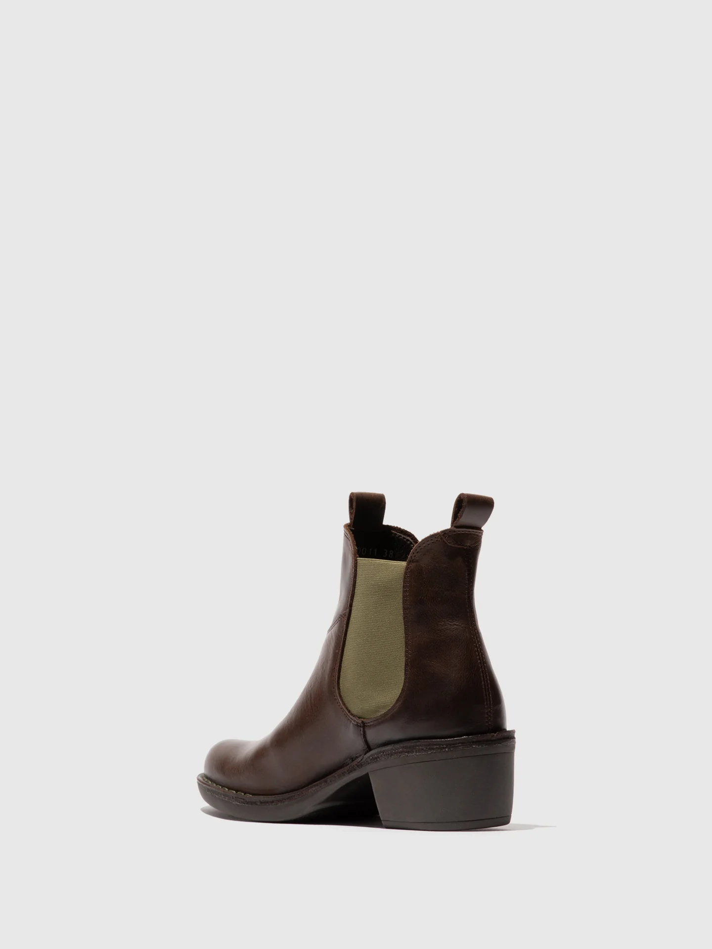 Chelsea Ankle Boots MEME030FLY DARK BROWN (GREEN ELASTIC) - Image 3