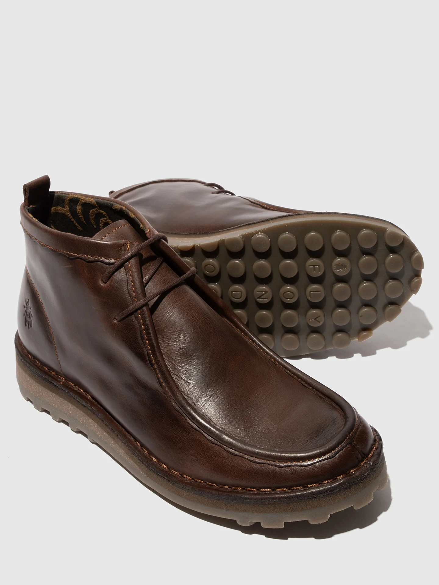 Lace-up Ankle Boots TEZI130FLY DARK BROWN - Image 4