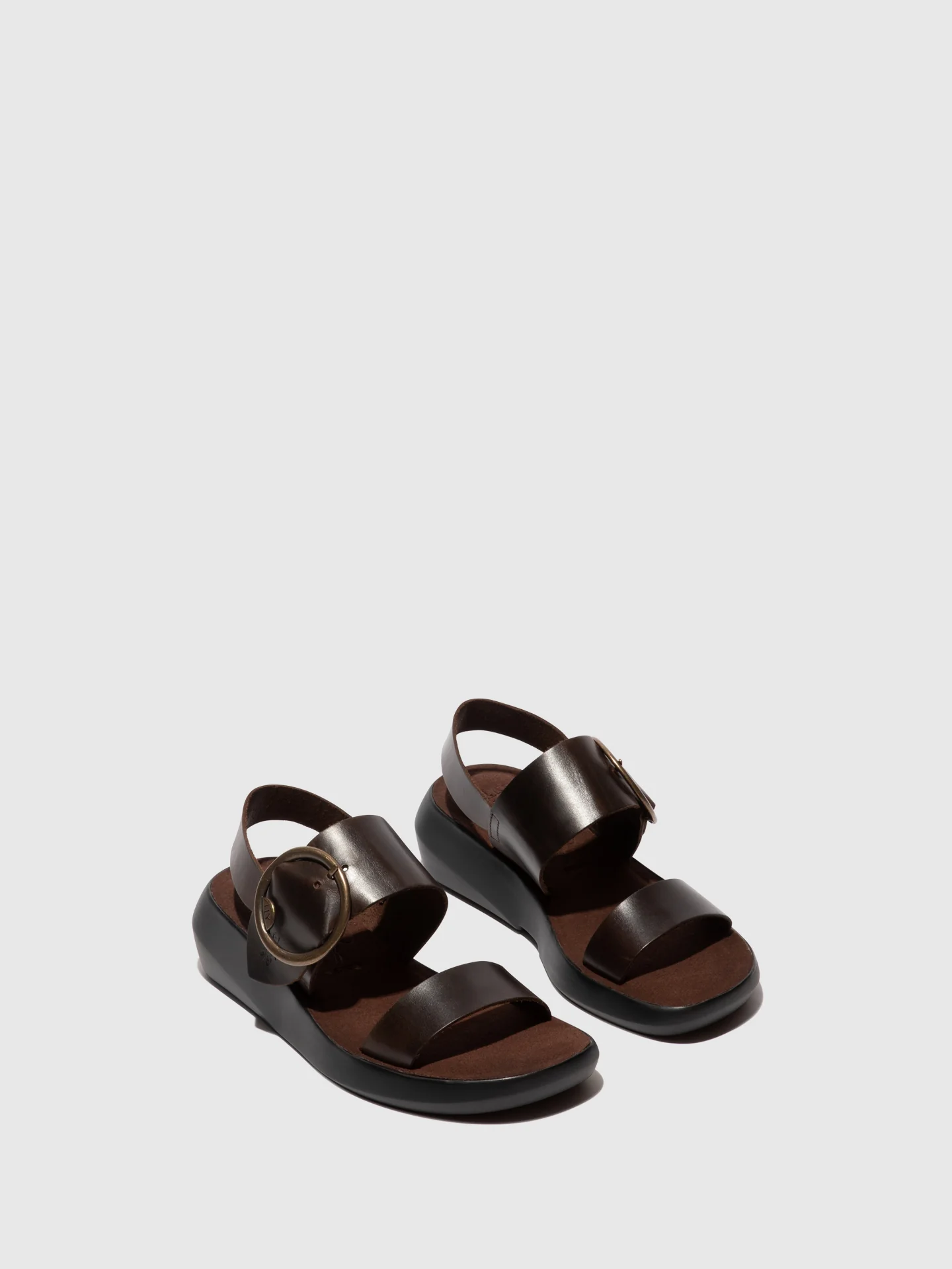 Sling-Back Sandals BANI739FLY DARK BROWN - Image 2