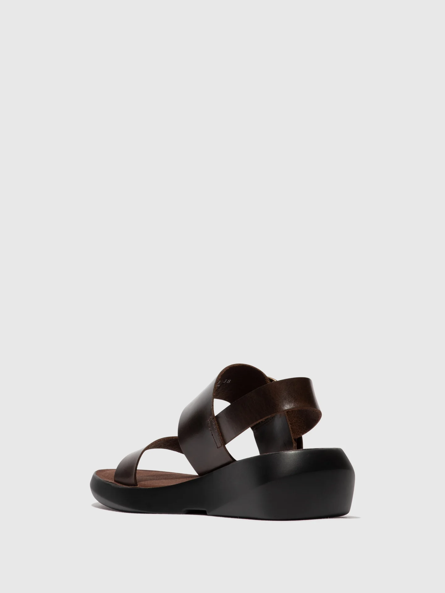 Sling-Back Sandals BANI739FLY DARK BROWN - Image 3