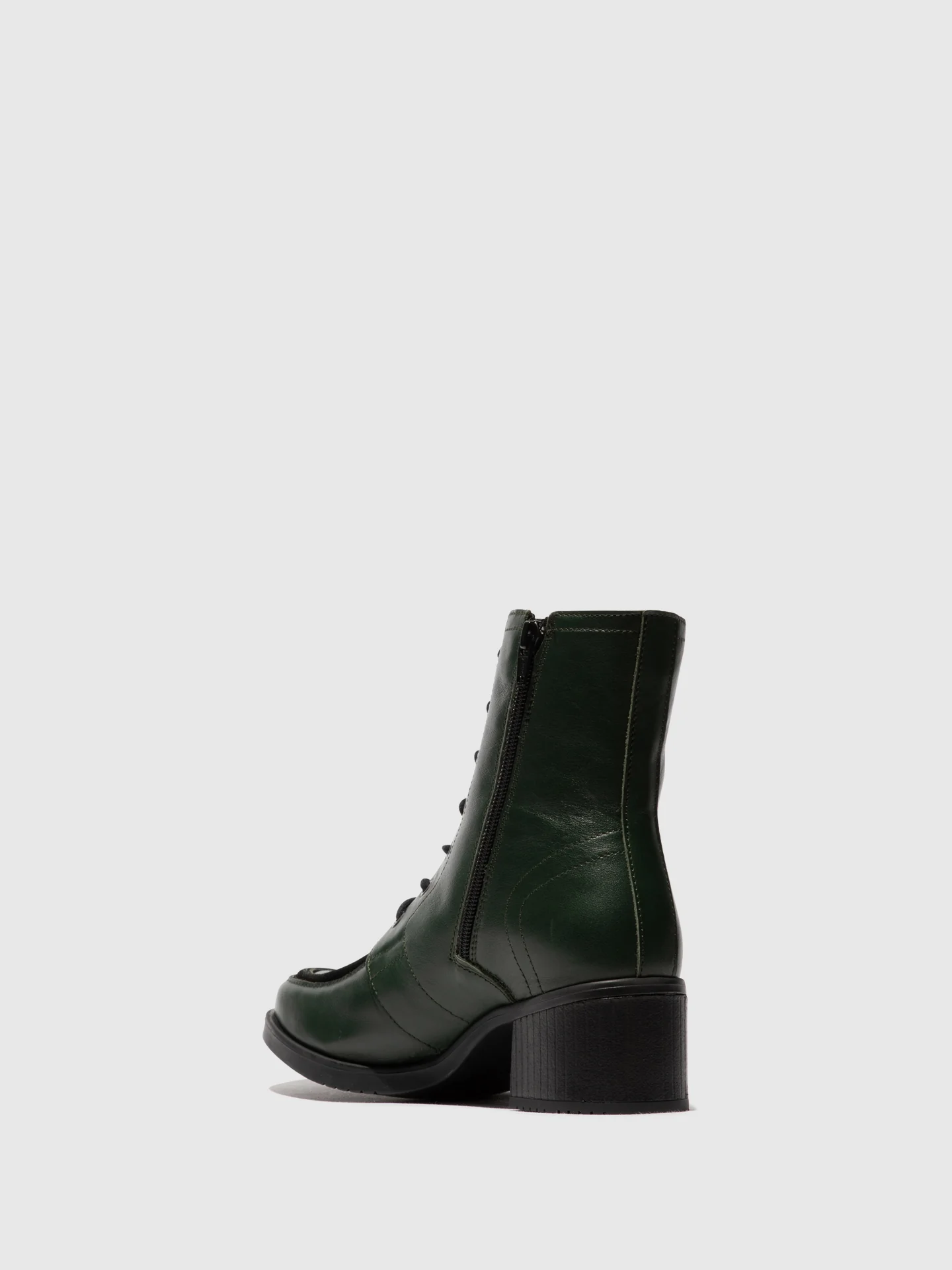 Lace-up Ankle Boots KASS017FLY DARK GREEN/BLACK - Image 3