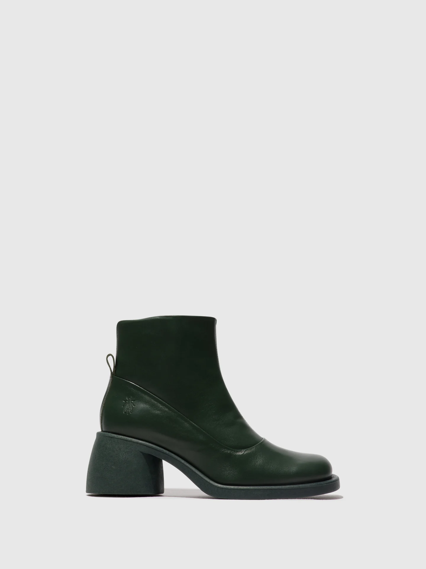 Zip Up Ankle Boots HINT003FLY DARK GREEN