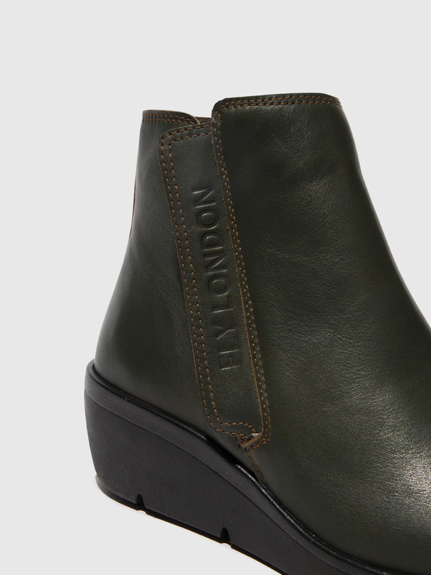 Zip Up Ankle Boots NULA550FLY DARK GREEN - Image 4