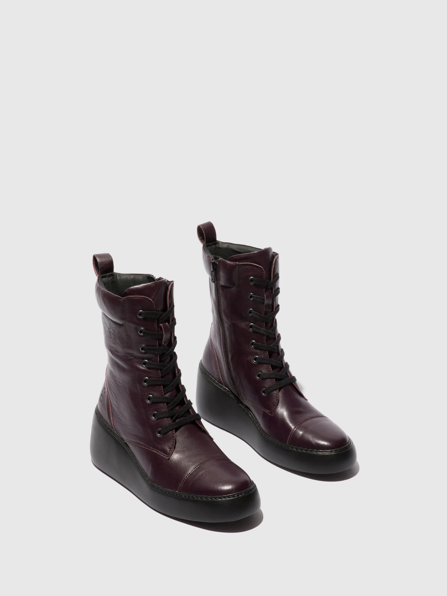 Lace-up Ankle Boots DAFF641FLY DARK PURPLE - Image 2