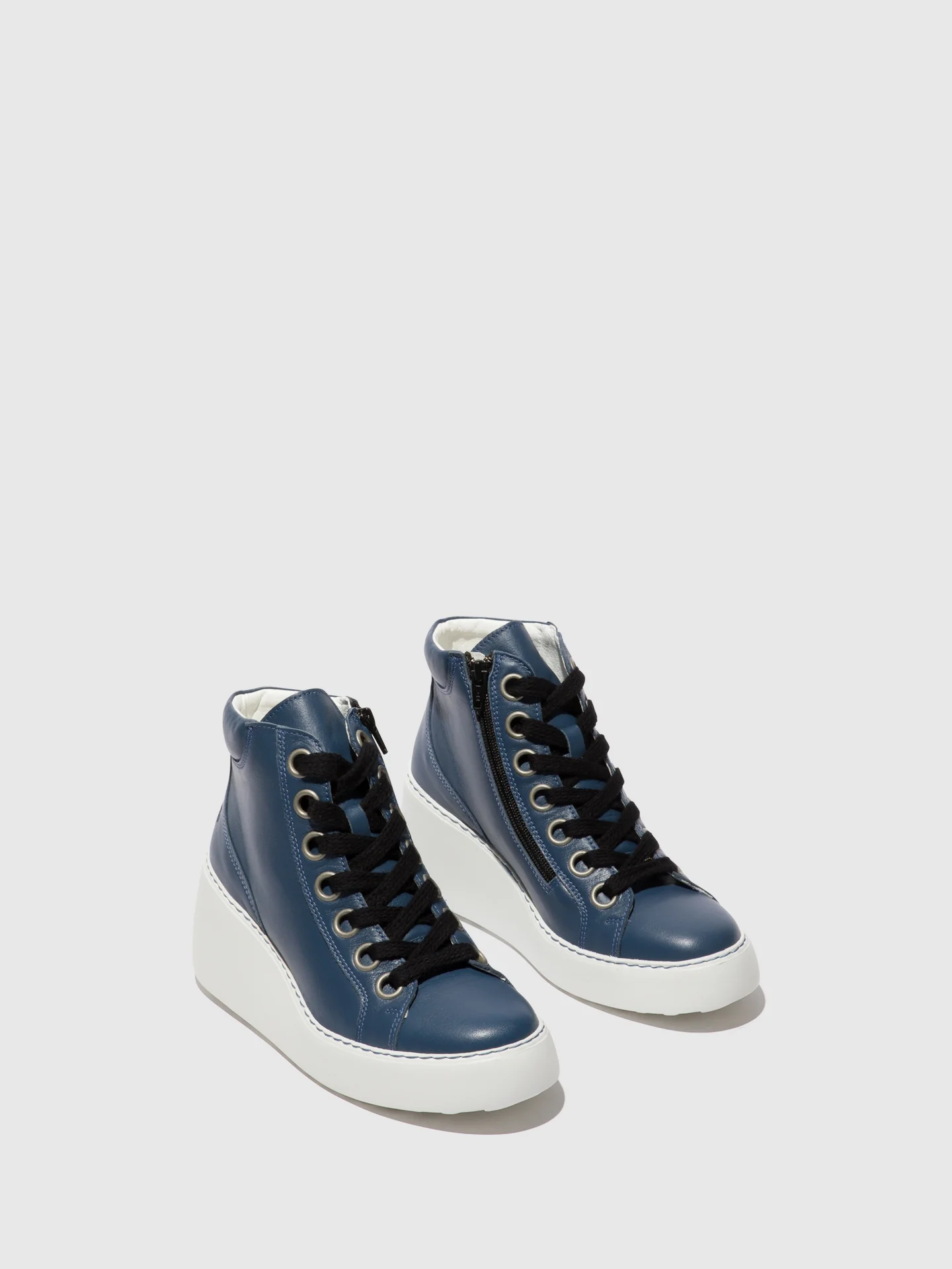 Lace-up Ankle Boots DICE468FLY DENIM (OFFWHITE SOLE) - Image 2