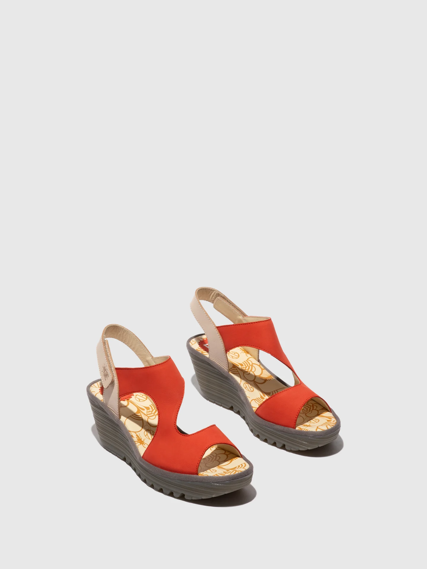 Sling-Back Sandals YOXA576FLY DEVIL RED/NATURAL - Image 2