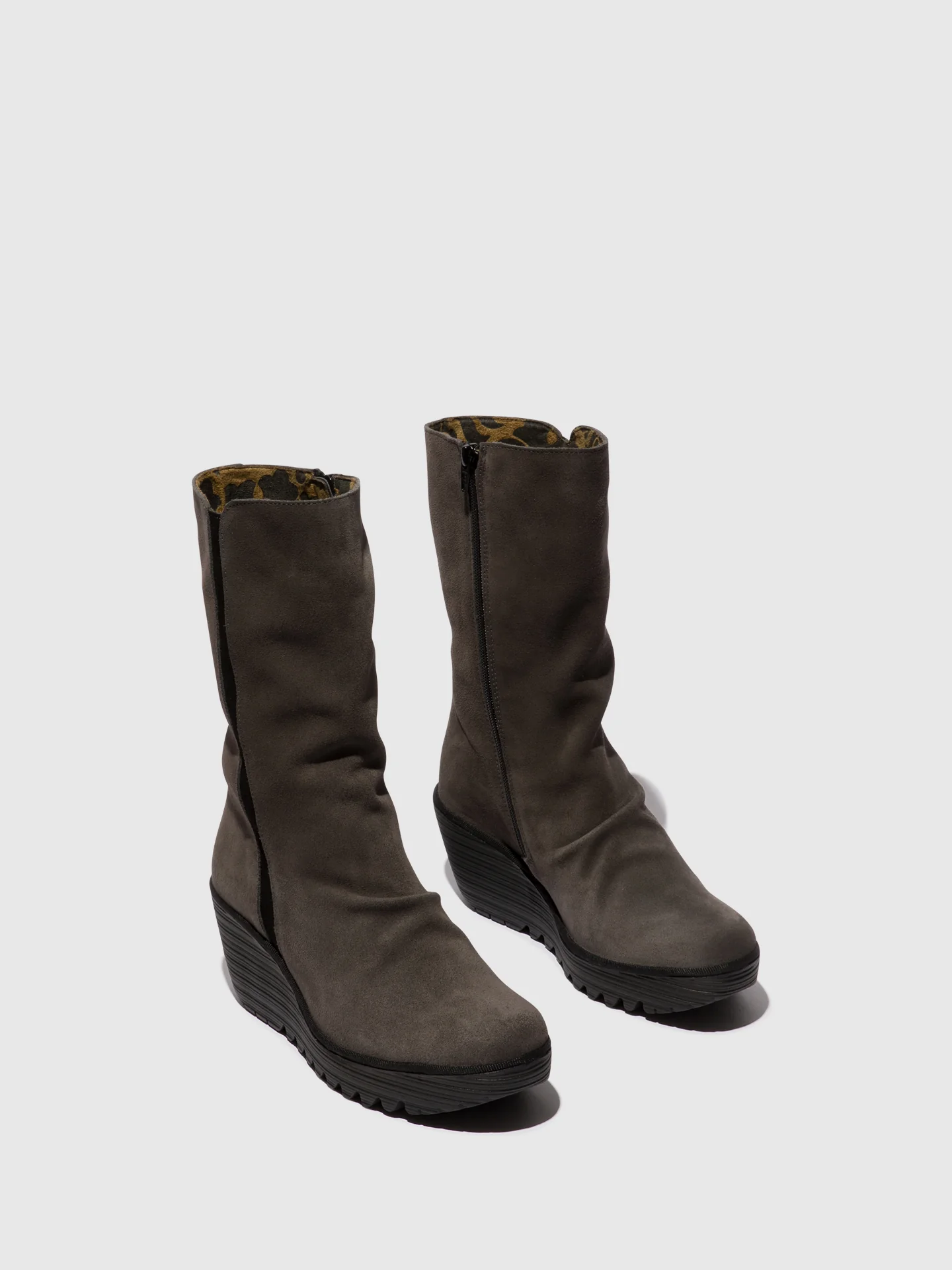Zip Up Ankle Boots YEMY408FLY DIESEL/BLACK - Image 2