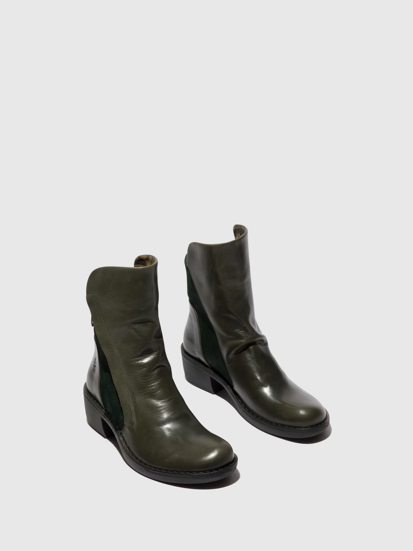 Zip Up Ankle Boots MELY074FLY DIESEL/GREEN FOREST - Image 2