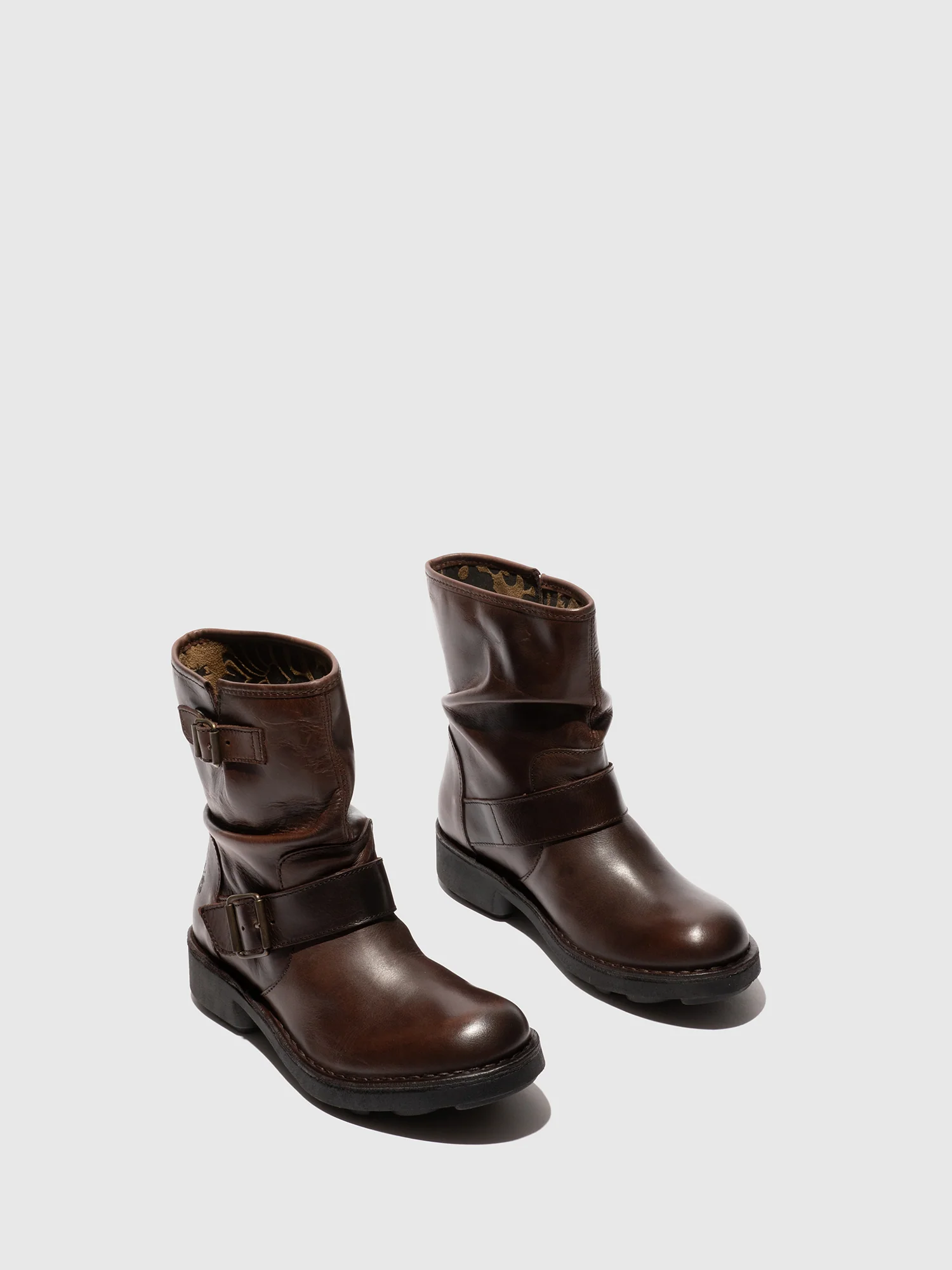 Buckle Ankle Boots NIRE178FLY DK. BROWN - Image 2