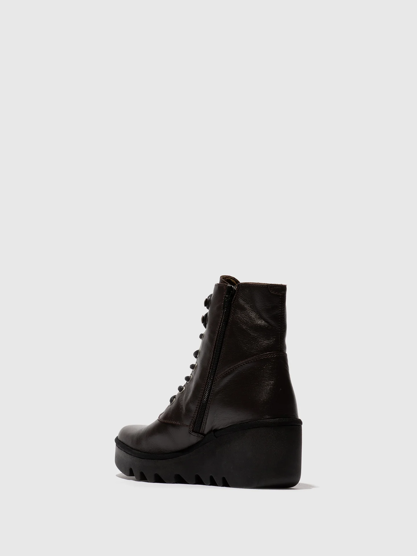 Lace-up Ankle Boots BIRR534FLY DK. BROWN - Image 3