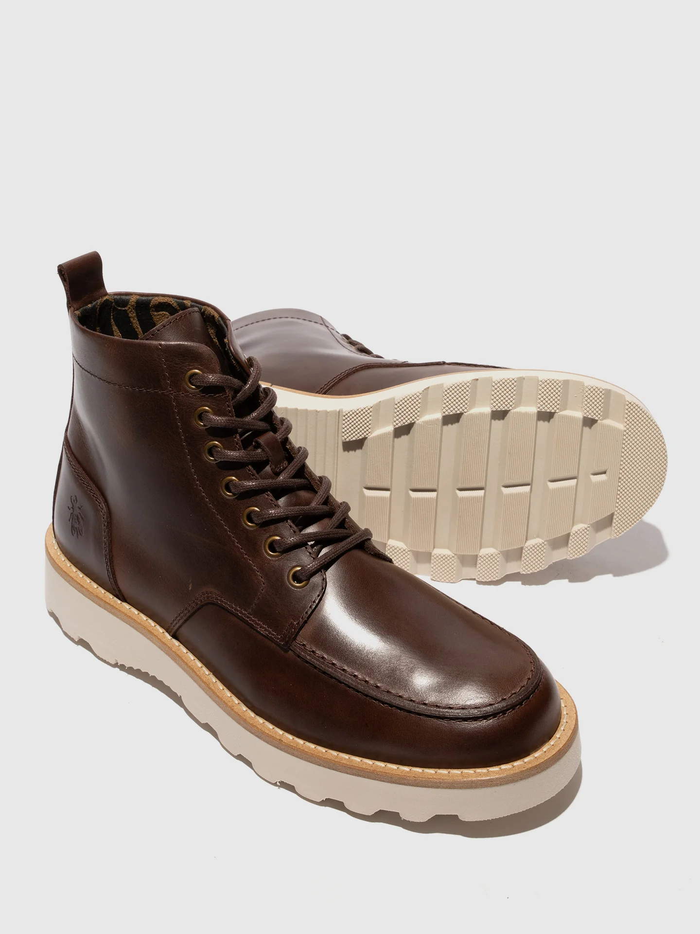 Lace-up Ankle Boots ROIK300FLY DK. BROWN - Image 4