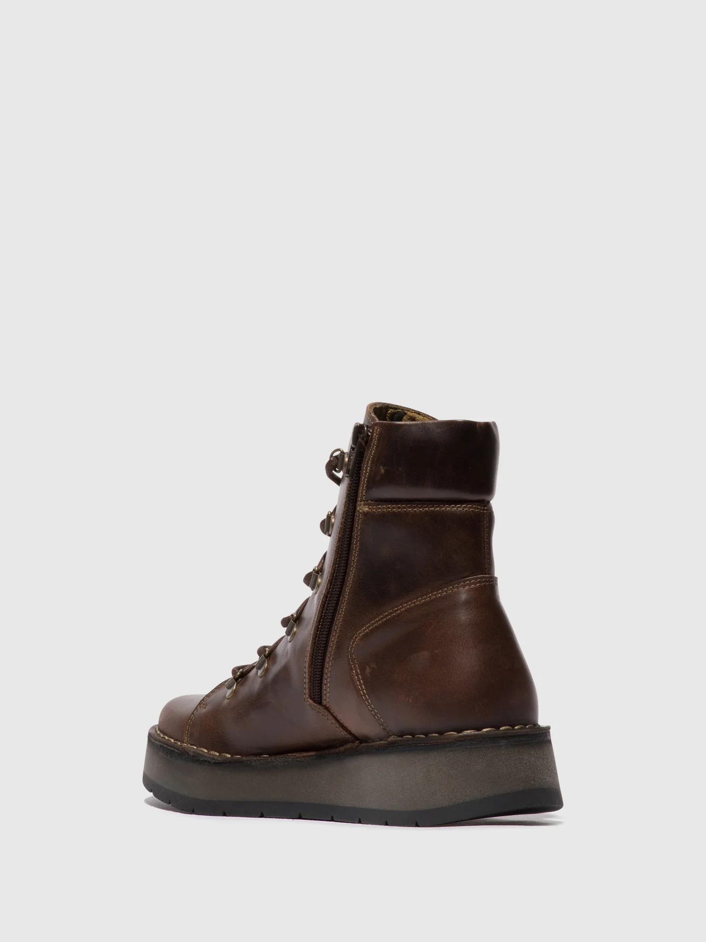 Lace-up Ankle Boots ROXY094FLY DK. BROWN - Image 3