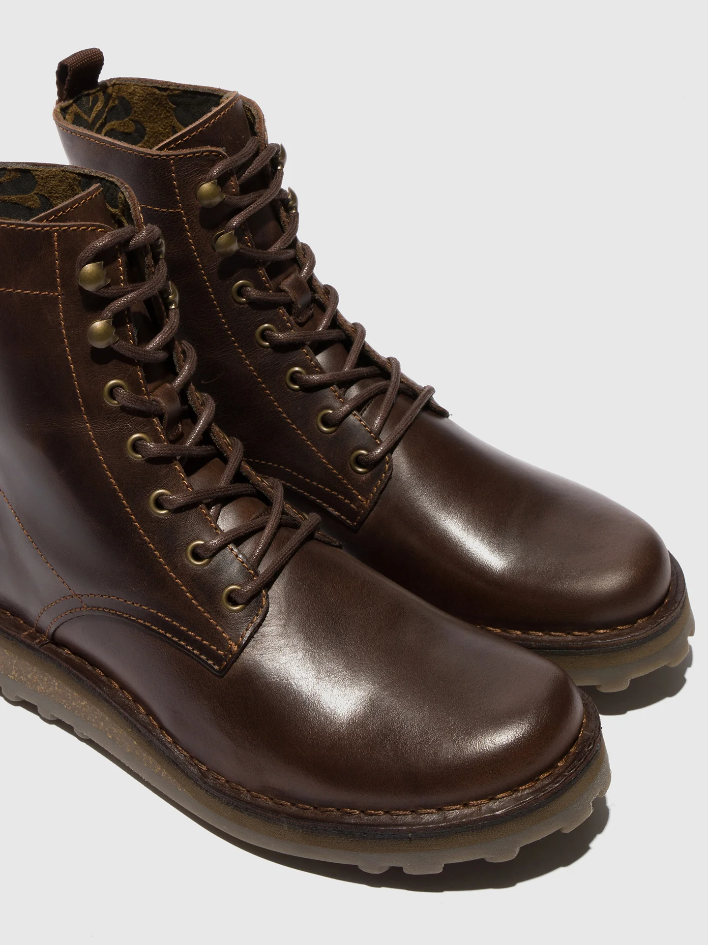 Lace-up Ankle Boots TARK128FLY DK BROWN - Image 4