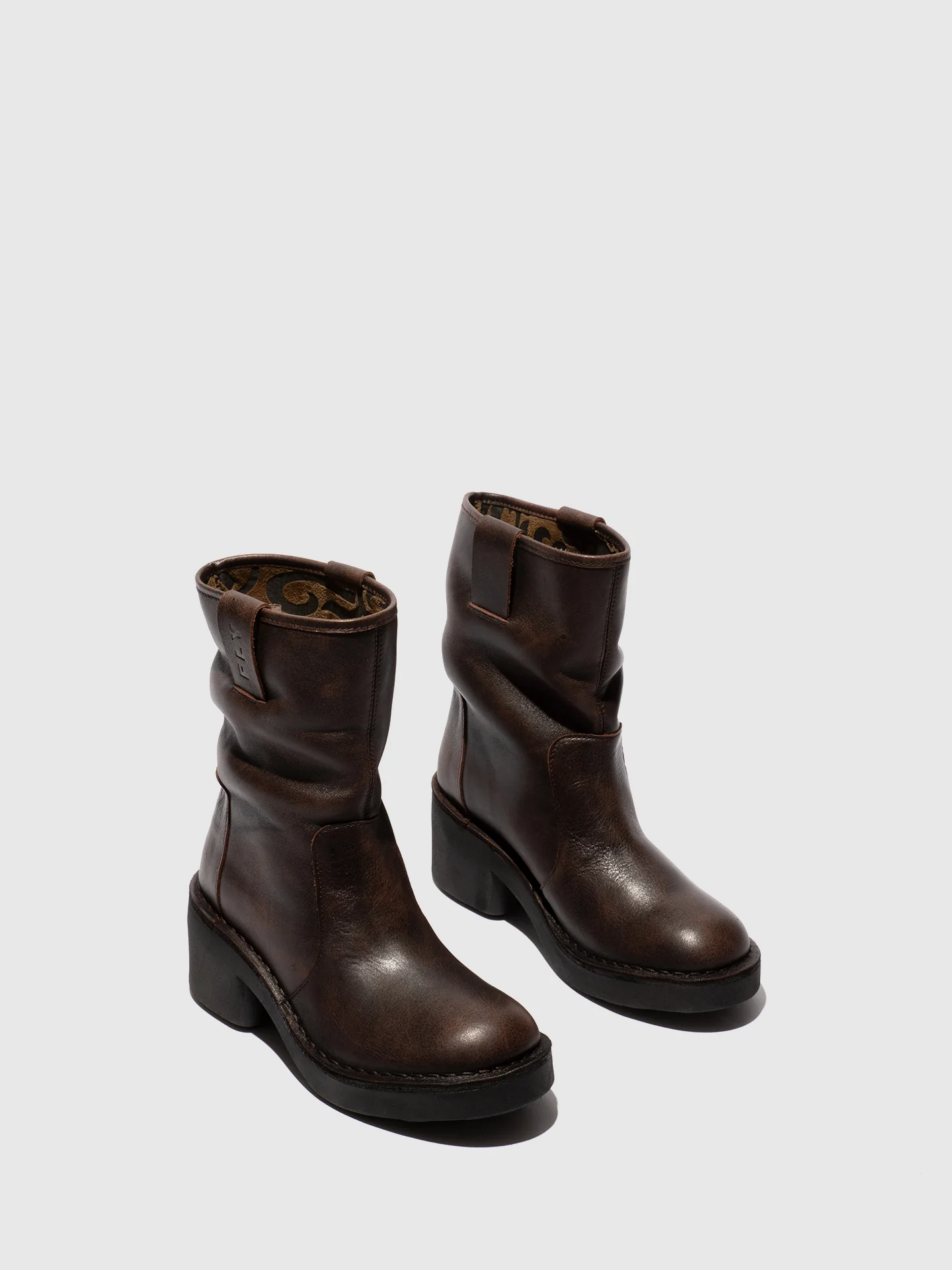 Slip-on Ankle Boots NECH193FLY DK. BROWN - Image 2