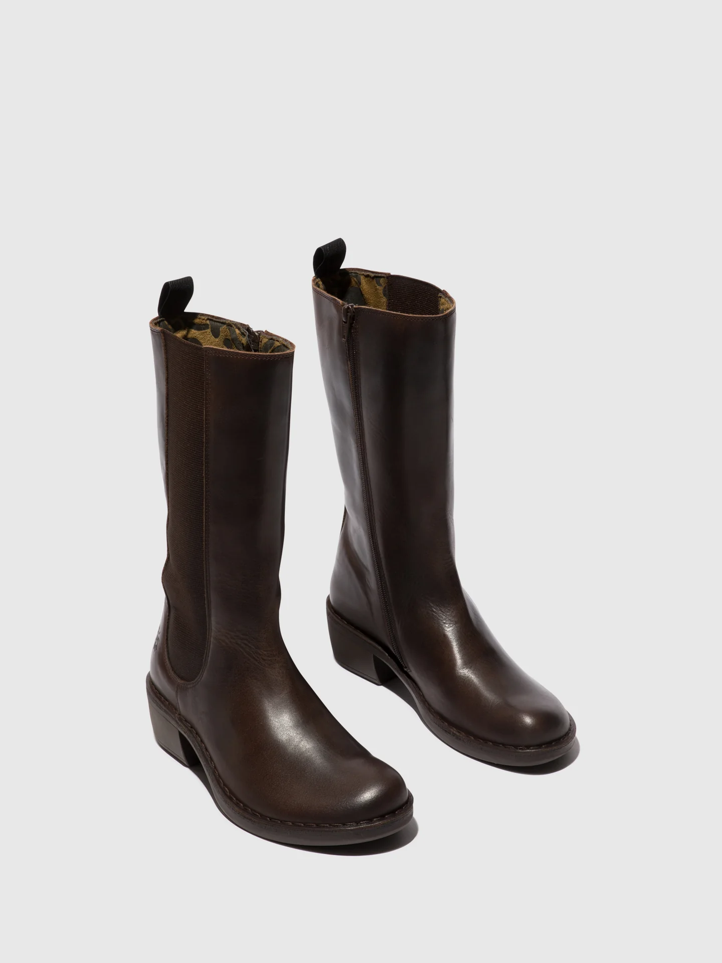 Zip Up Boots MADA081FLY DK. BROWN - Image 2