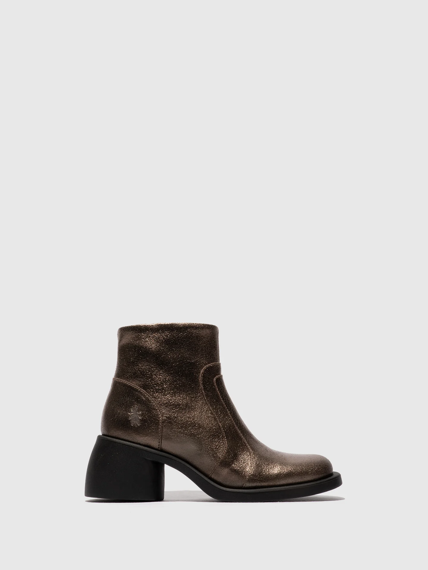 Zip Up Ankle Boots HEWI304FLY DK GOLD