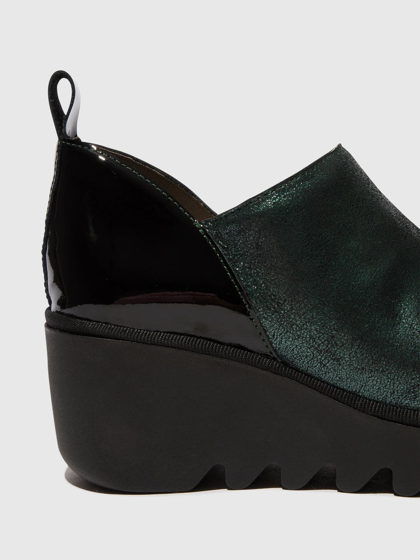 Zip Up Ankle Boots BELI458FLY DK.GREEN/BLACK - Image 4