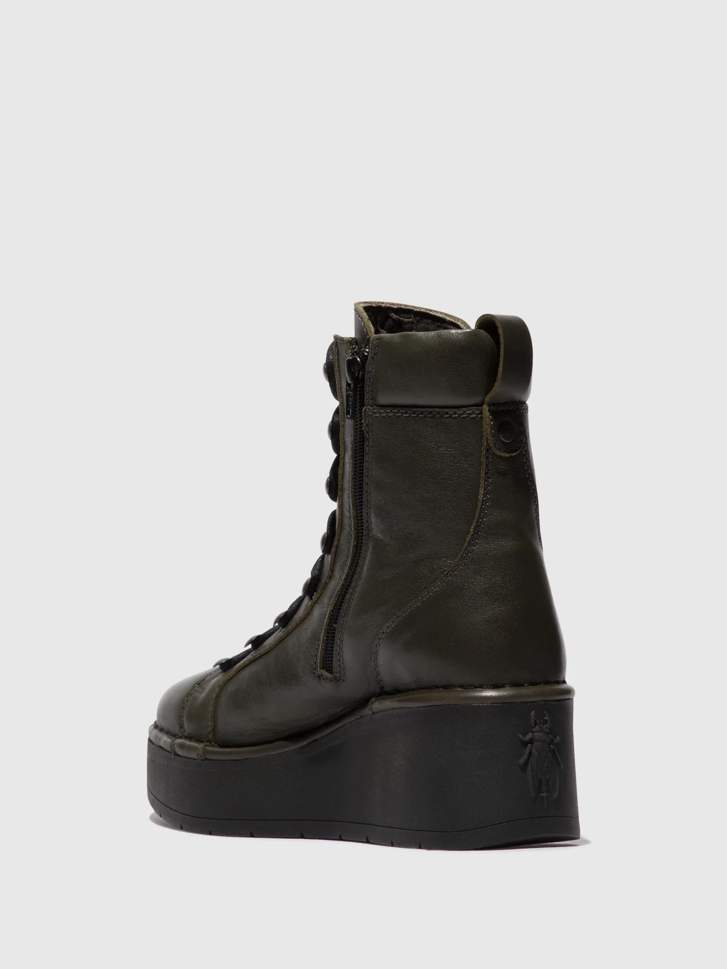 Lace-up Ankle Boots HAND247FLY DK. GREEN - Image 3