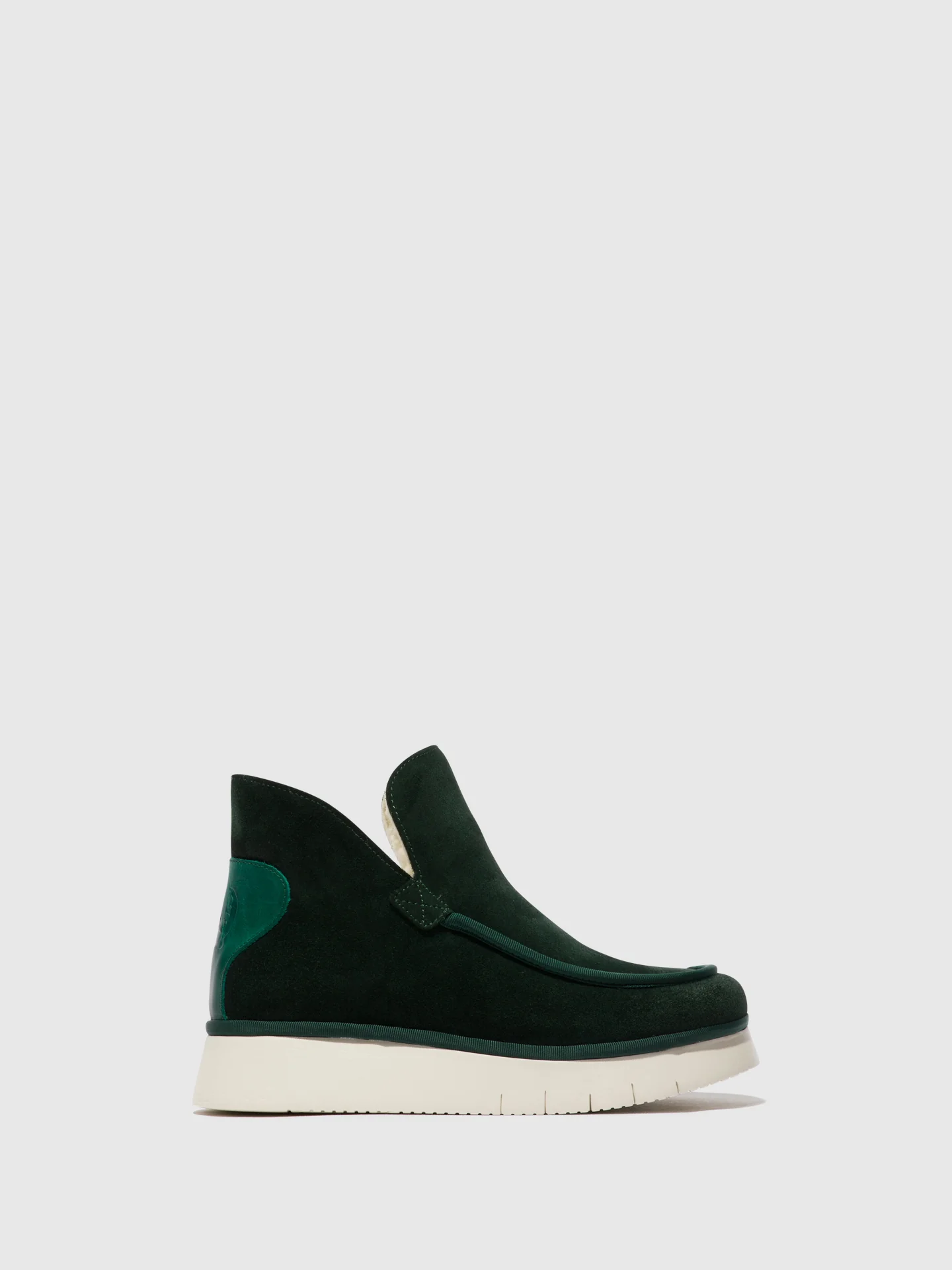 Round Toe Ankle Boots COZE348FLY DK. GREEN