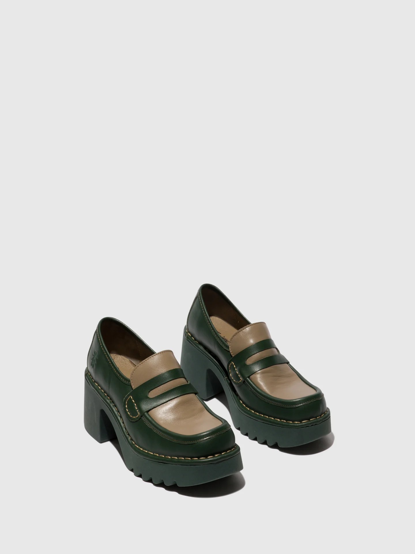 Loafers Shoes MULY252FLY DK GREEN/TAUPE - Image 2