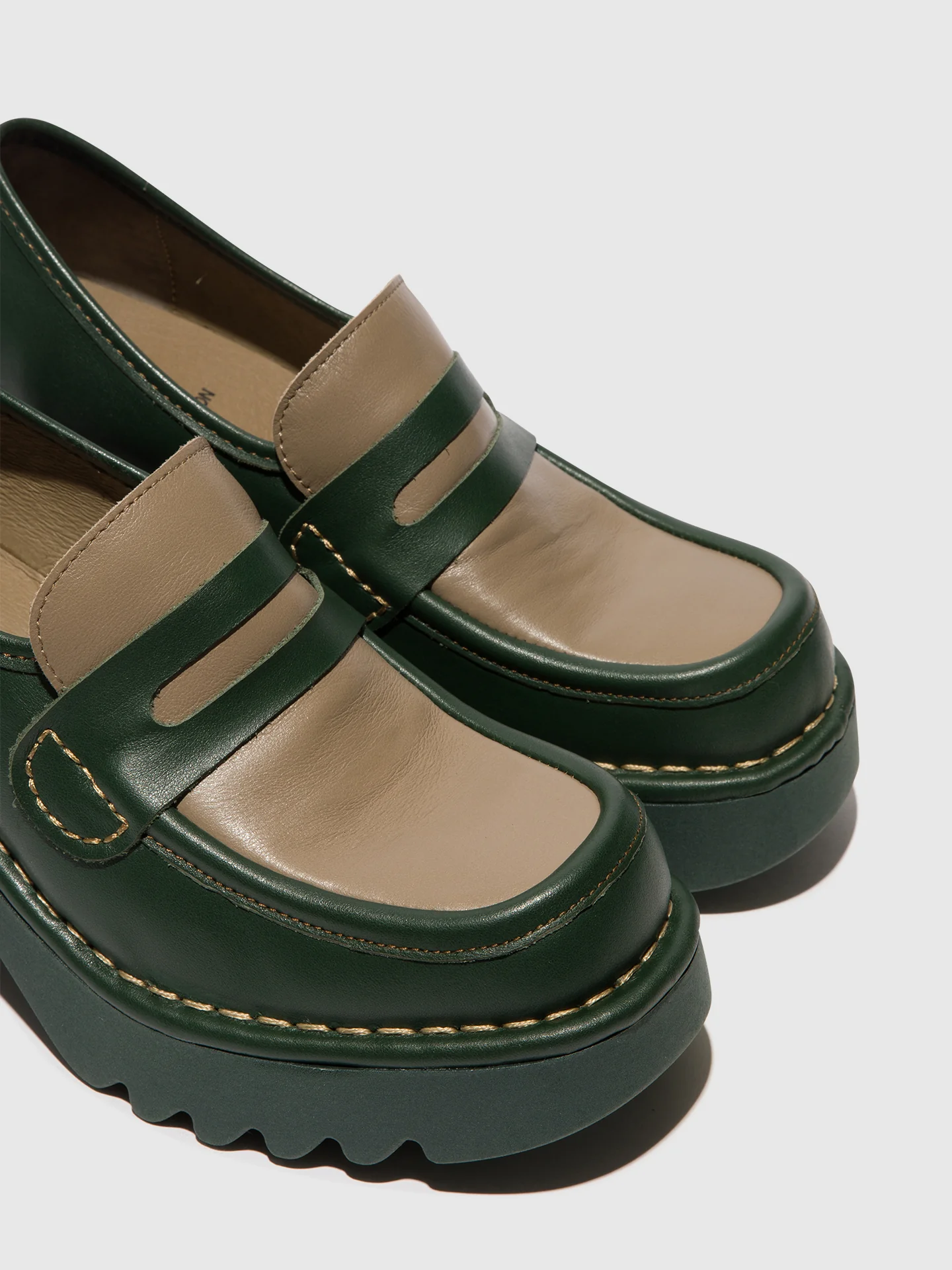 Loafers Shoes MULY252FLY DK GREEN/TAUPE - Image 4