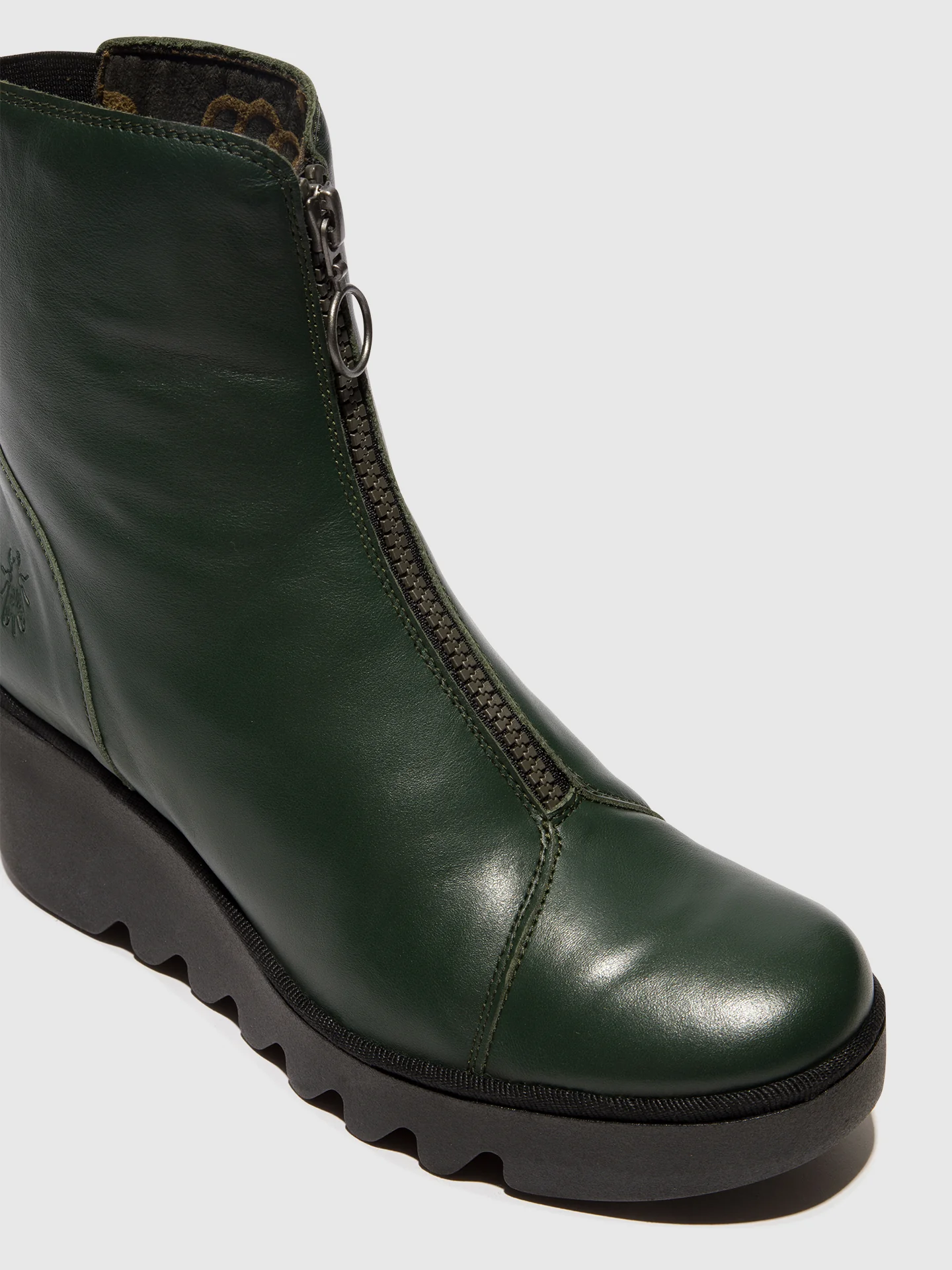Zip Up Ankle Boots BOCE457FLY DK.GREEN - Image 4