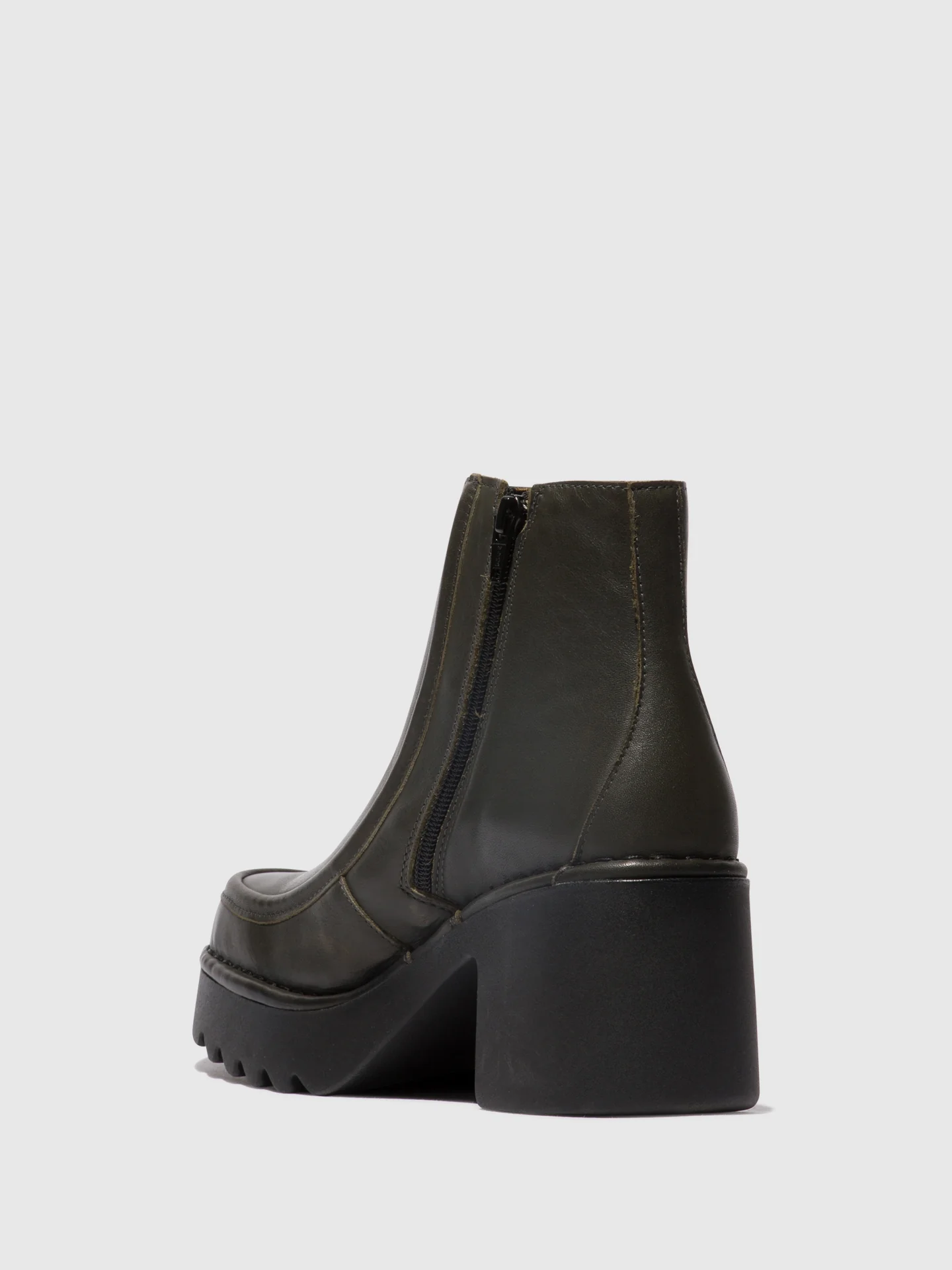 Zip Up Ankle Boots MITE249FLY DK. GREEN - Image 3