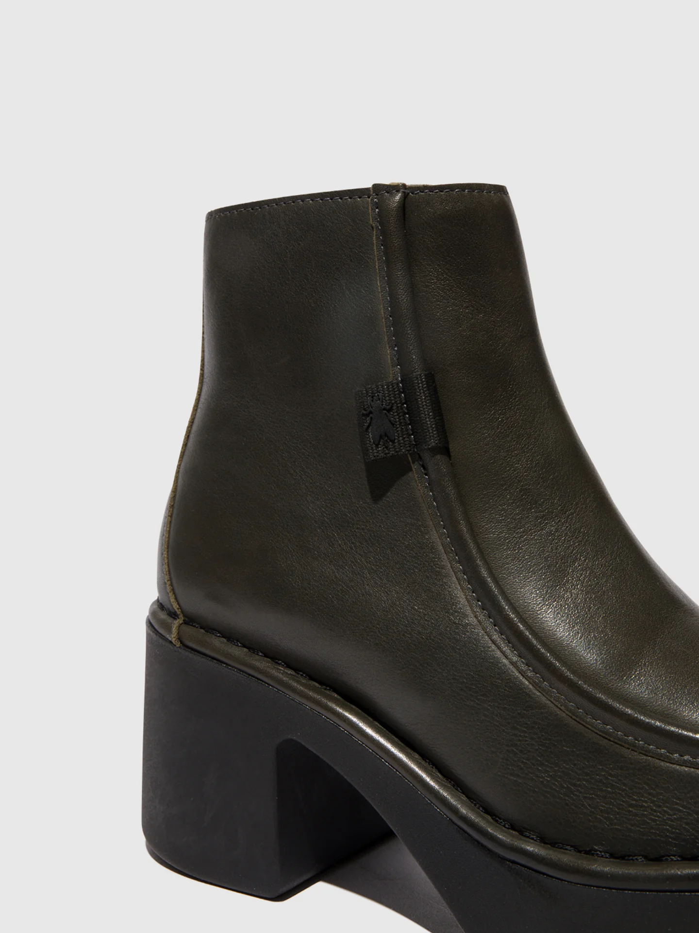 Zip Up Ankle Boots MITE249FLY DK. GREEN - Image 4