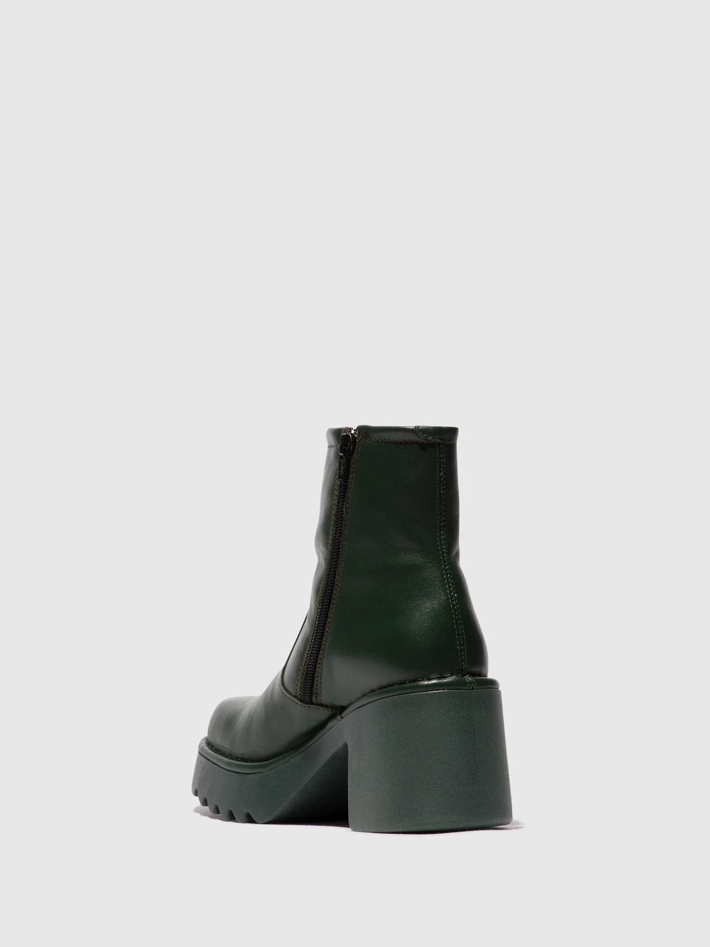 Zip Up Ankle Boots MOGE250FLY DK GREEN - Image 3