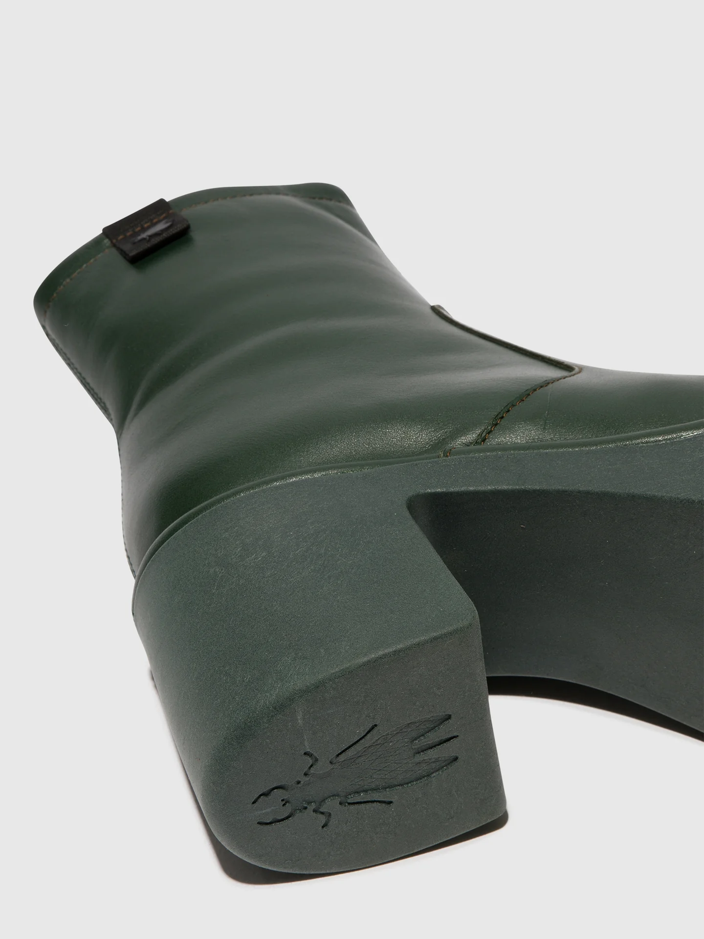 Zip Up Ankle Boots MOGE250FLY DK GREEN - Image 4