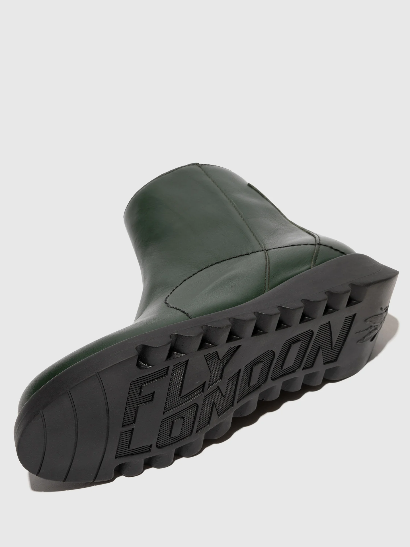 Zip Up Ankle Boots SAGU014FLY DK. GREEN - Image 4