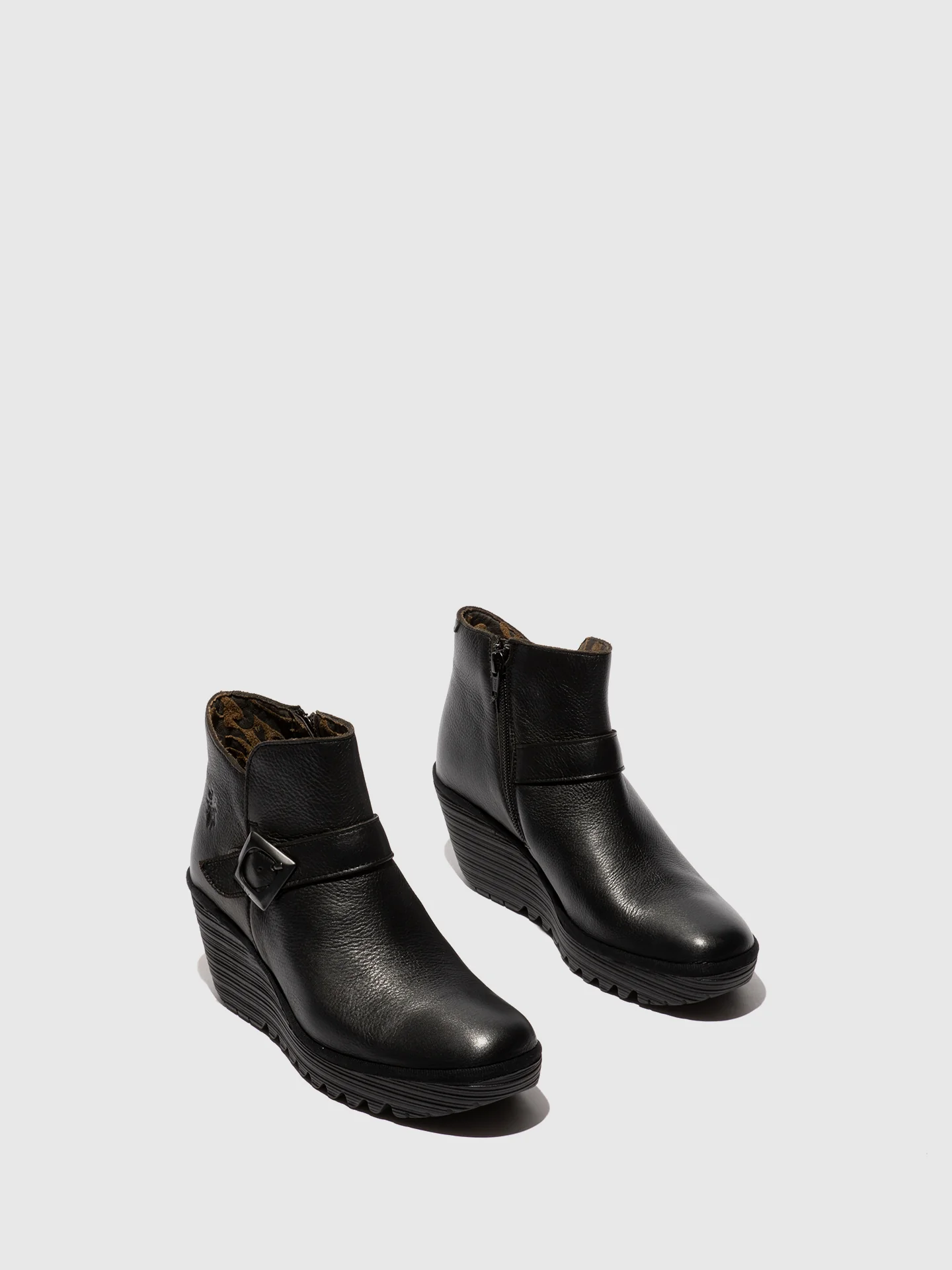Buckle Ankle Boots YORT597FLY DUBLIN BLACK - Image 2