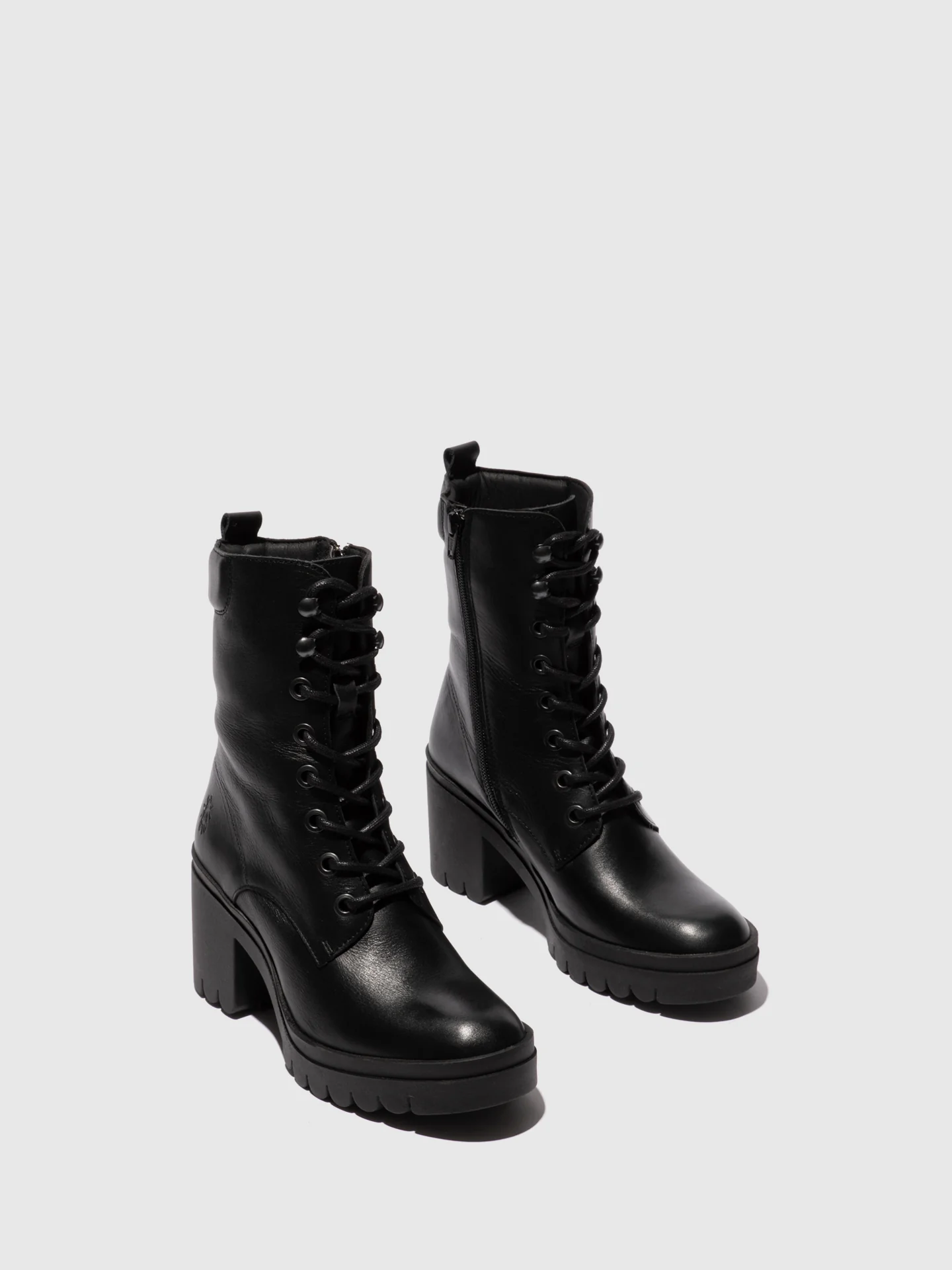 Lace-up Ankle Boots TIEL642FLY DUBLIN BLACK - Image 2
