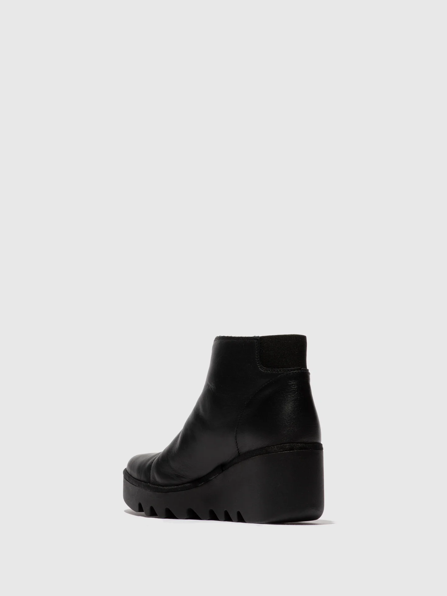 Zip Up Ankle Boots BAAZ537FLY DUBLIN BLACK - Image 3