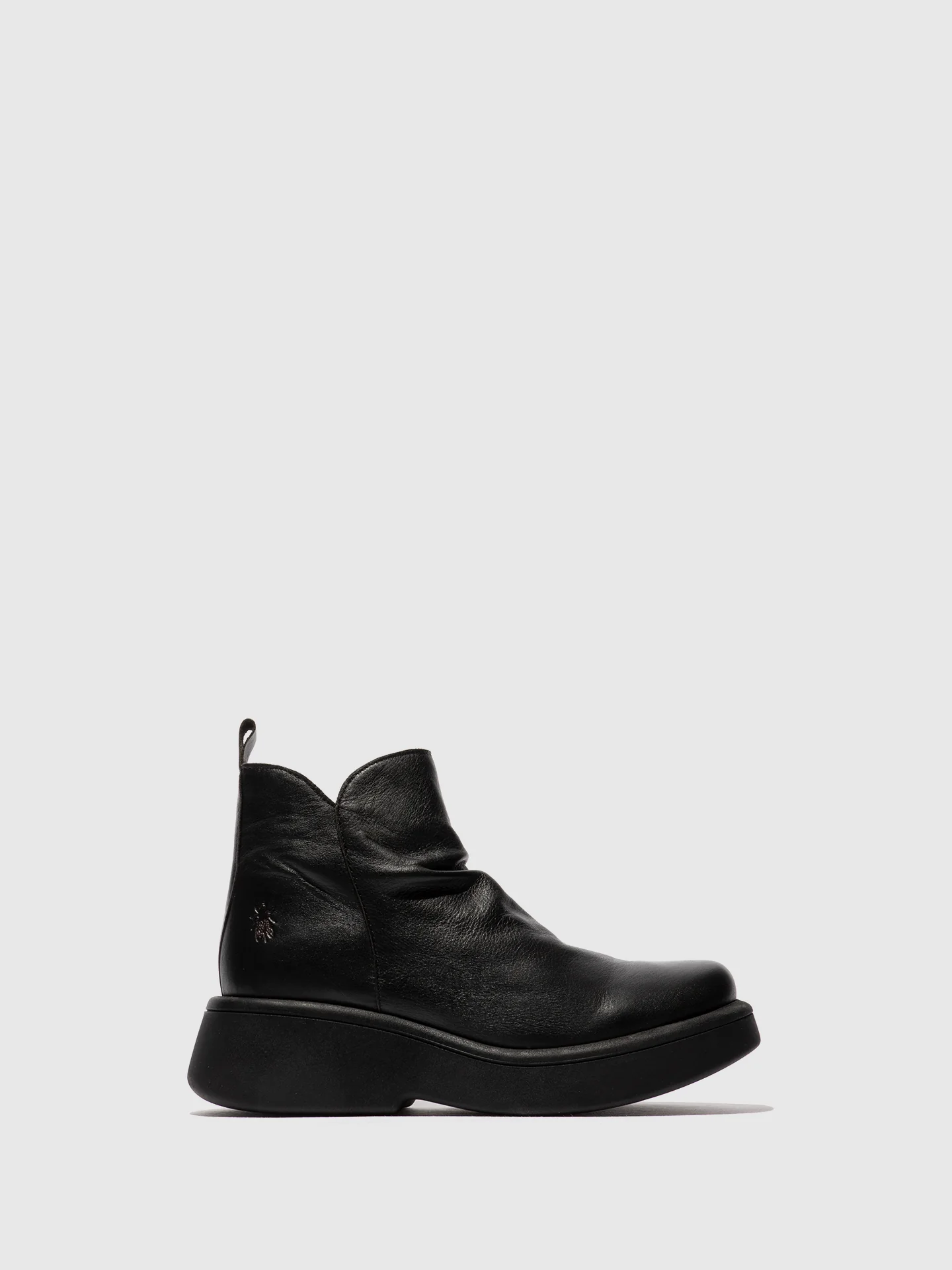 Zip Up Ankle Boots MAZY323FLY DUBLIN BLACK