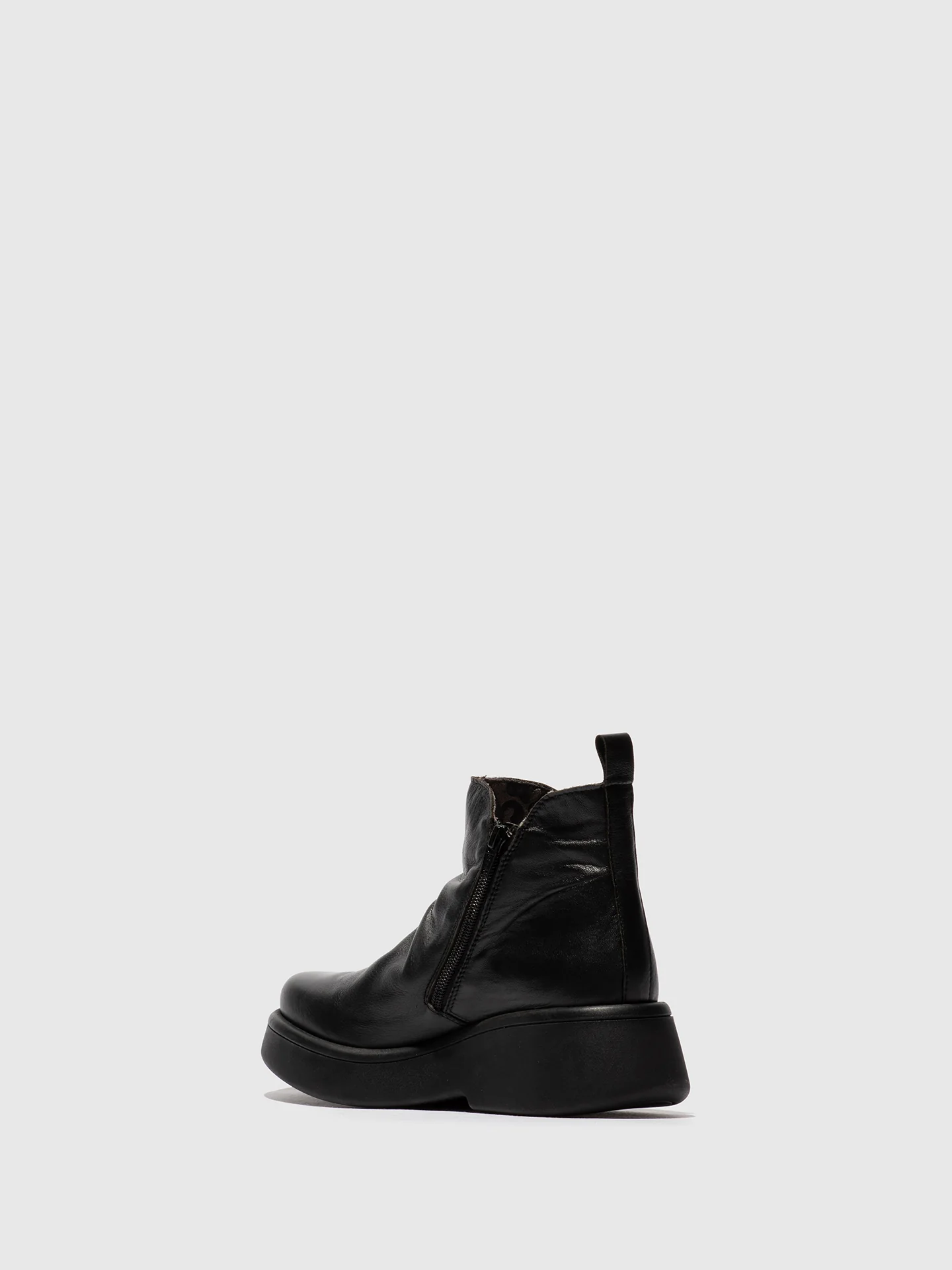 Zip Up Ankle Boots MAZY323FLY DUBLIN BLACK - Image 3
