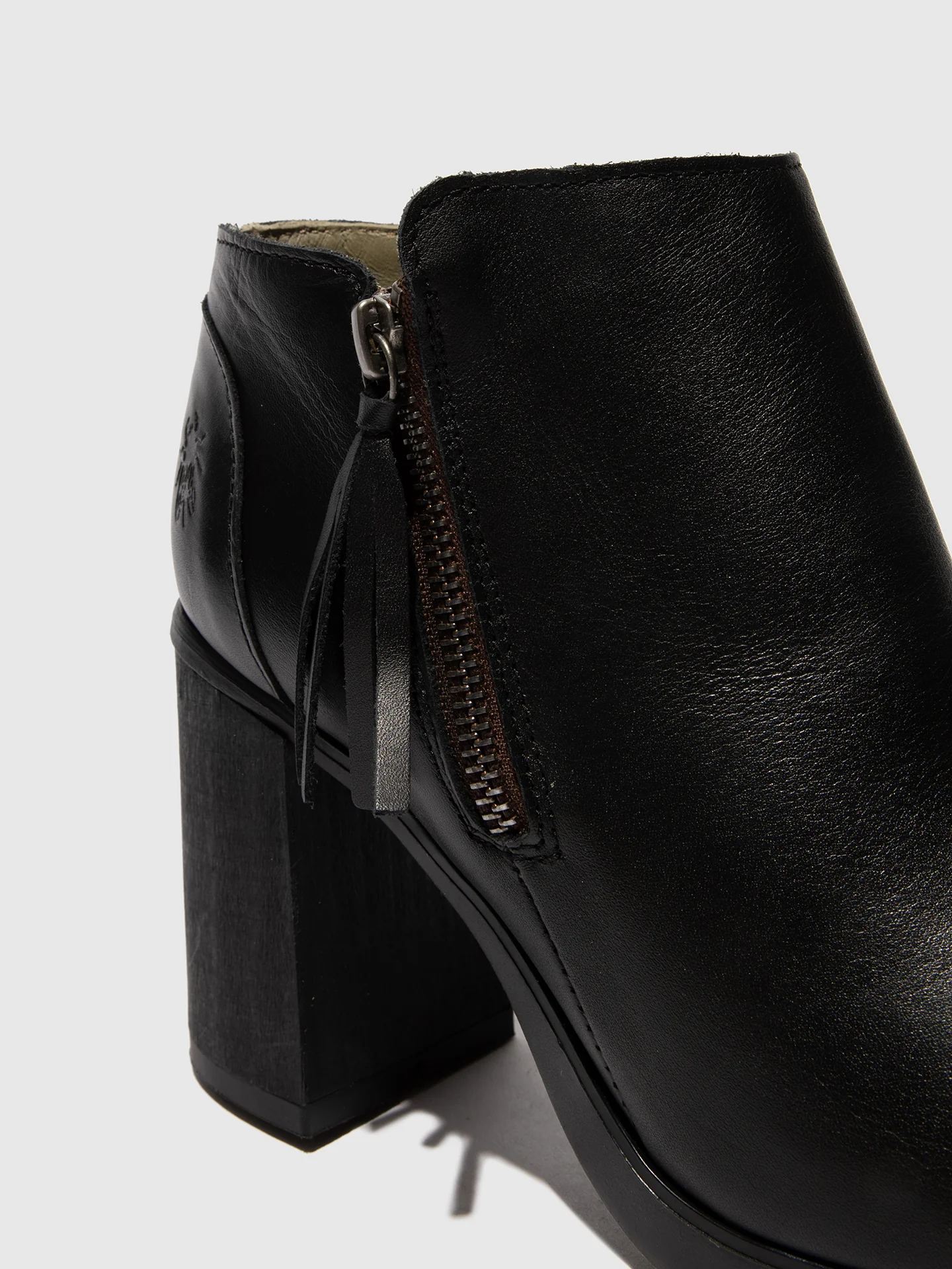 Zip Up Ankle Boots SHAR986FLY DUBLIN BLACK - Image 4
