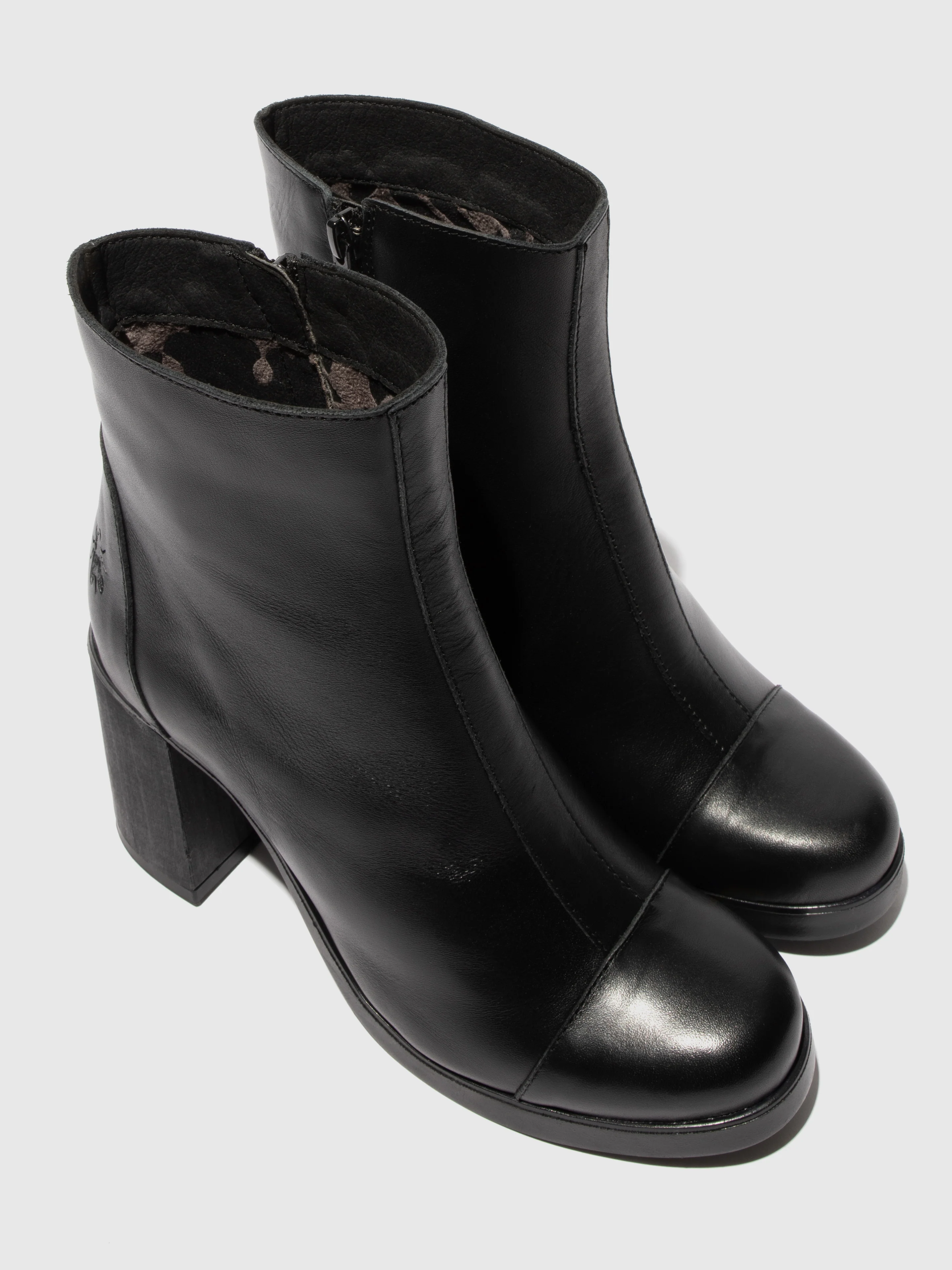 Zip Up Ankle Boots STIR985FLY DUBLIN BLACK - Image 4