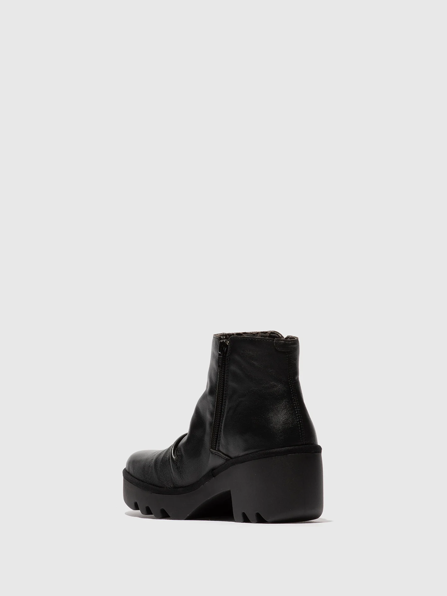 Zip Up Ankle Boots TULP592FLY DUBLIN BLACK - Image 3