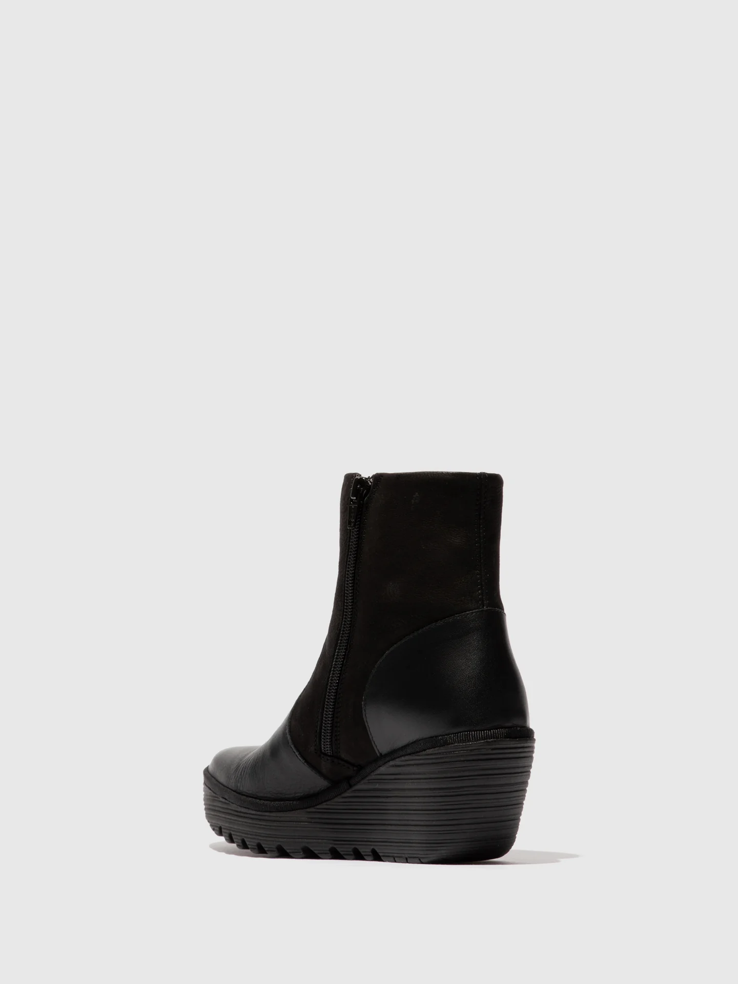 Zip Up Ankle Boots YUXI506FLY DUBLIN/CUPIDO BLACK/BLACK - Image 3