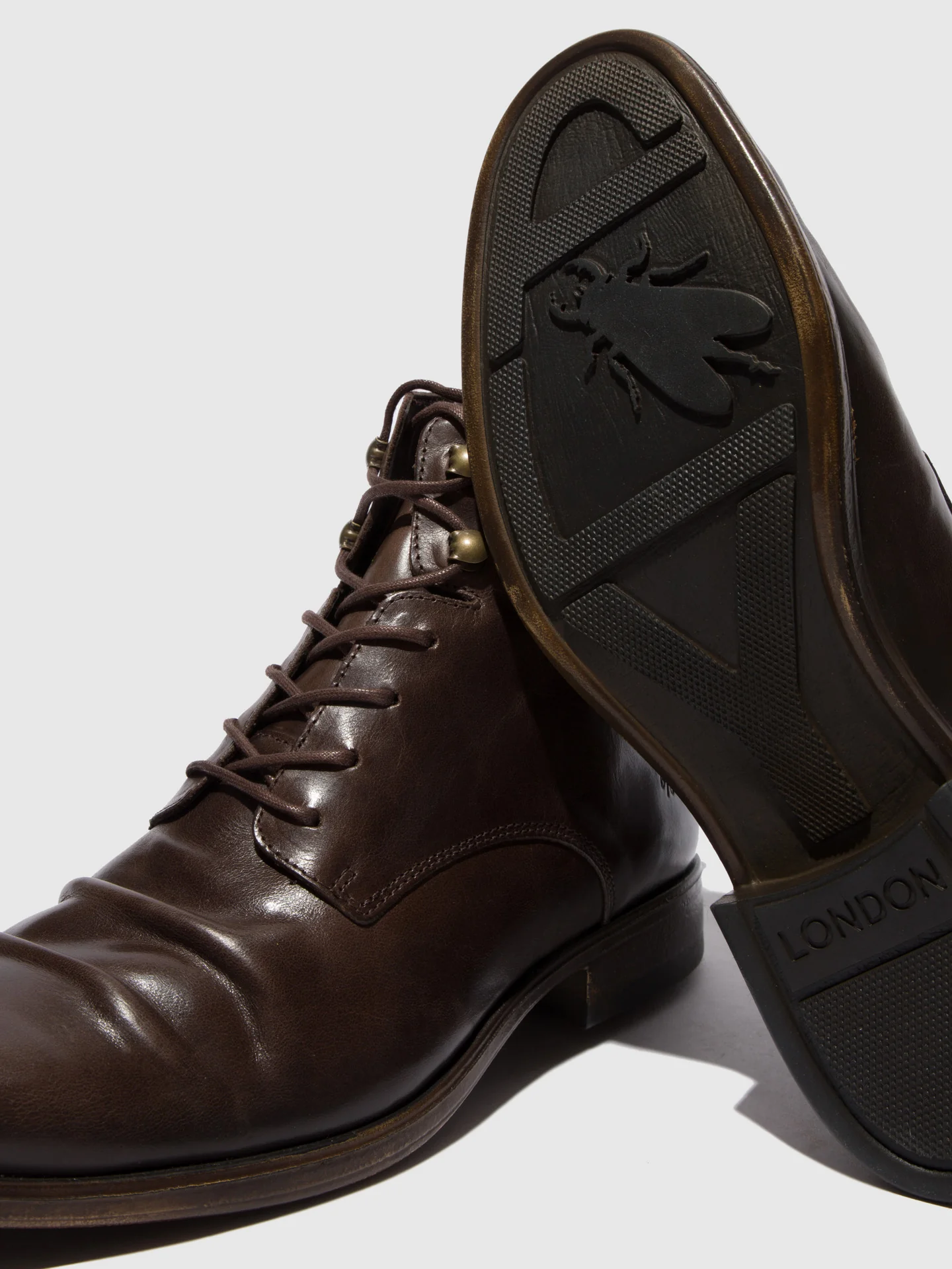 Lace-up Ankle Boots MYKE660FLY ECO(VEGETAL) MOCCA - Image 4