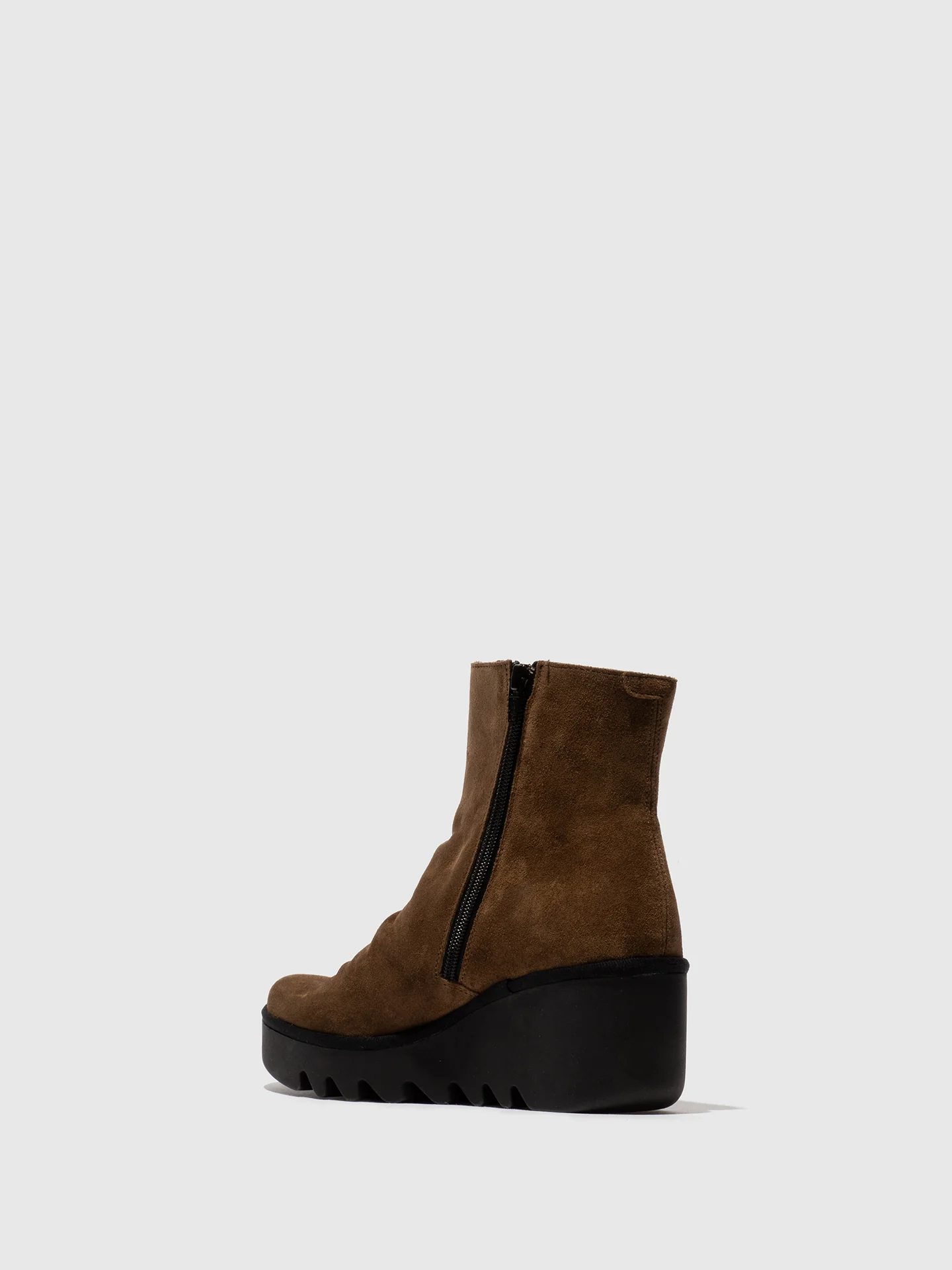 Zip Up Ankle Boots BAAN538FLY ELEPHANT - Image 3