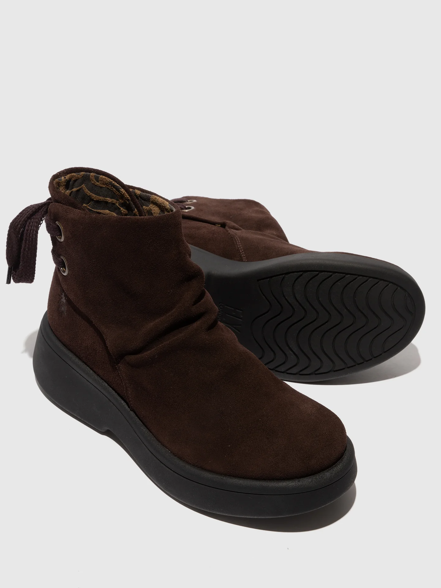 Lace-up Ankle Boots MEBS189FLY EXPRESSO - Image 5