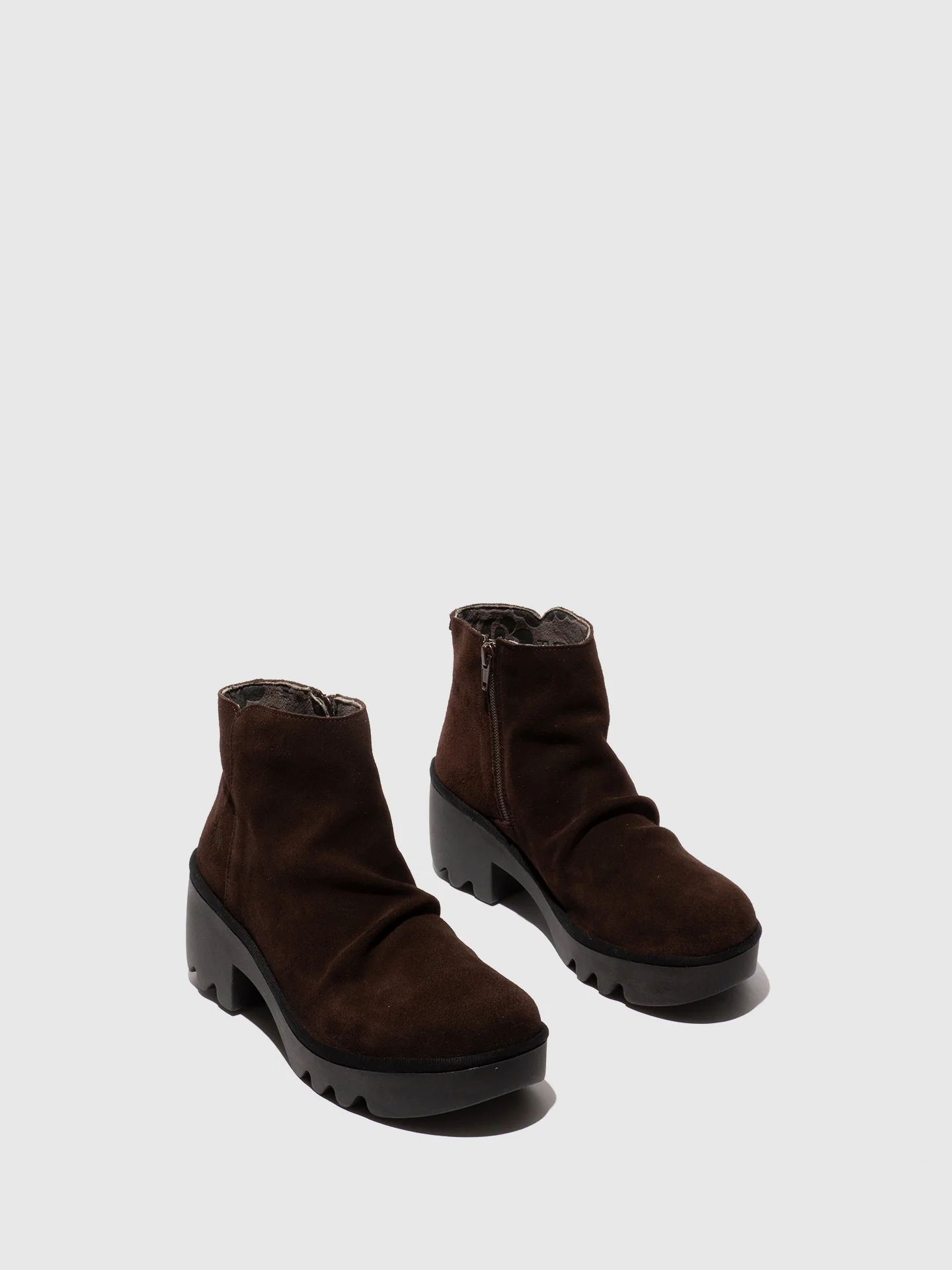 Zip Up Ankle Boots TULP592FLY EXPRESSO - Image 2