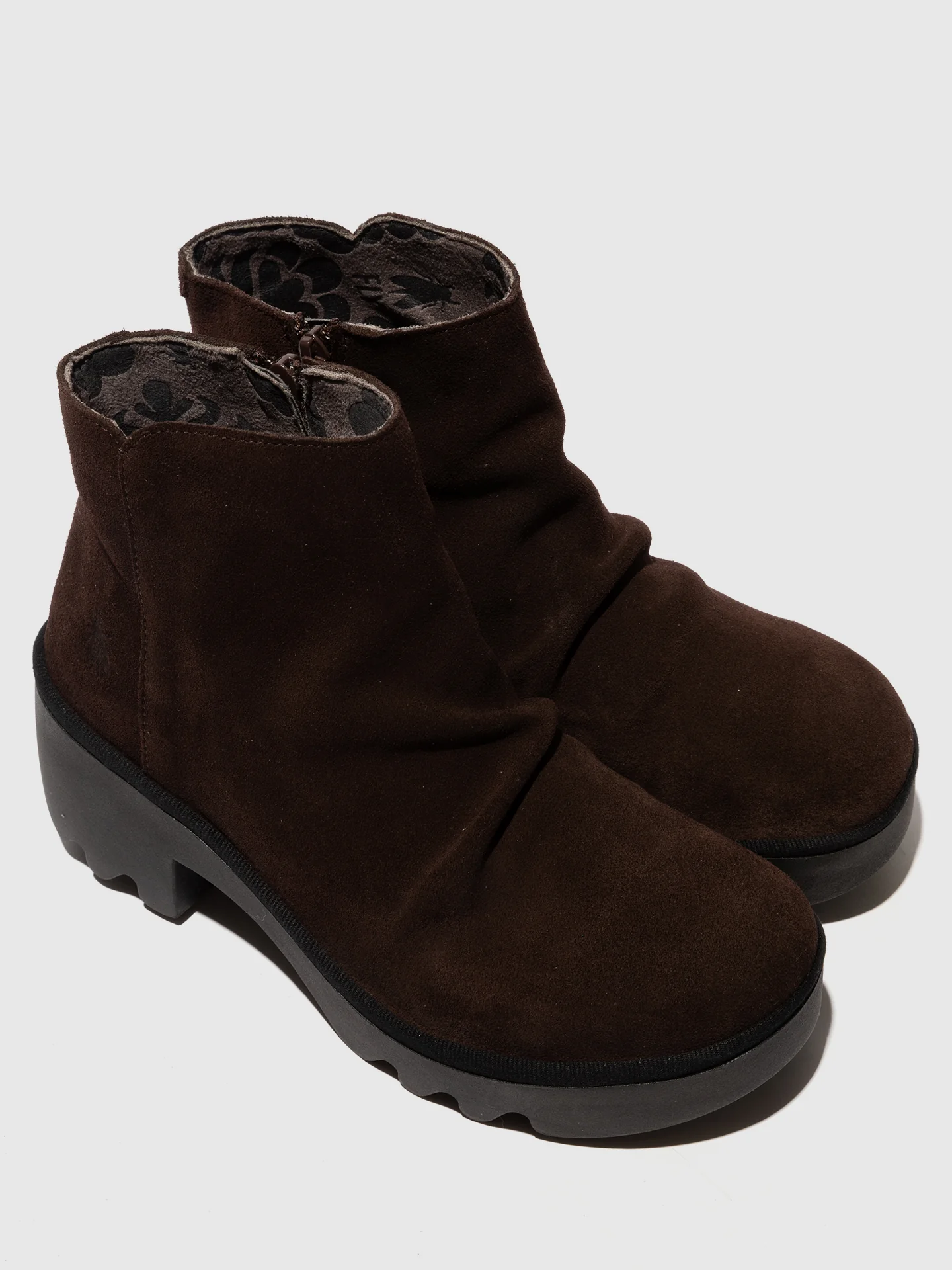 Zip Up Ankle Boots TULP592FLY EXPRESSO - Image 4