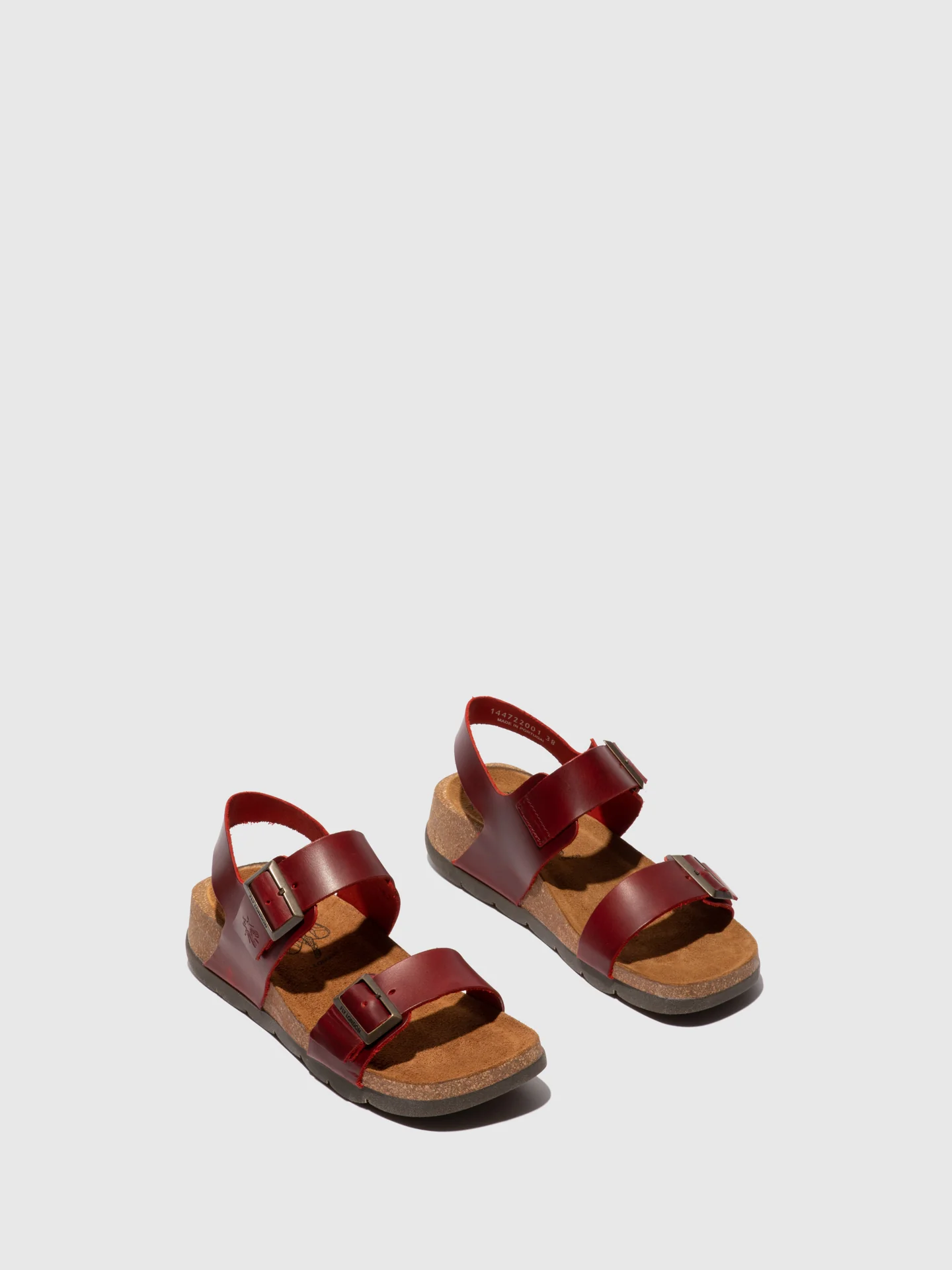 Buckle Sandals CEKE722FLY BRIDLE RED - Image 3