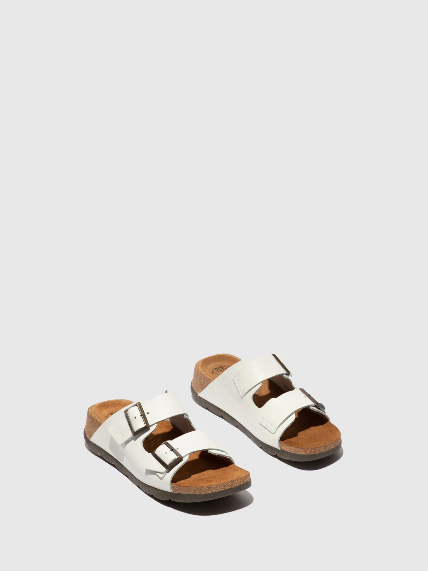 Open Toe Mules CAJA721FLY BRIDLE OFF WHITE - Image 2