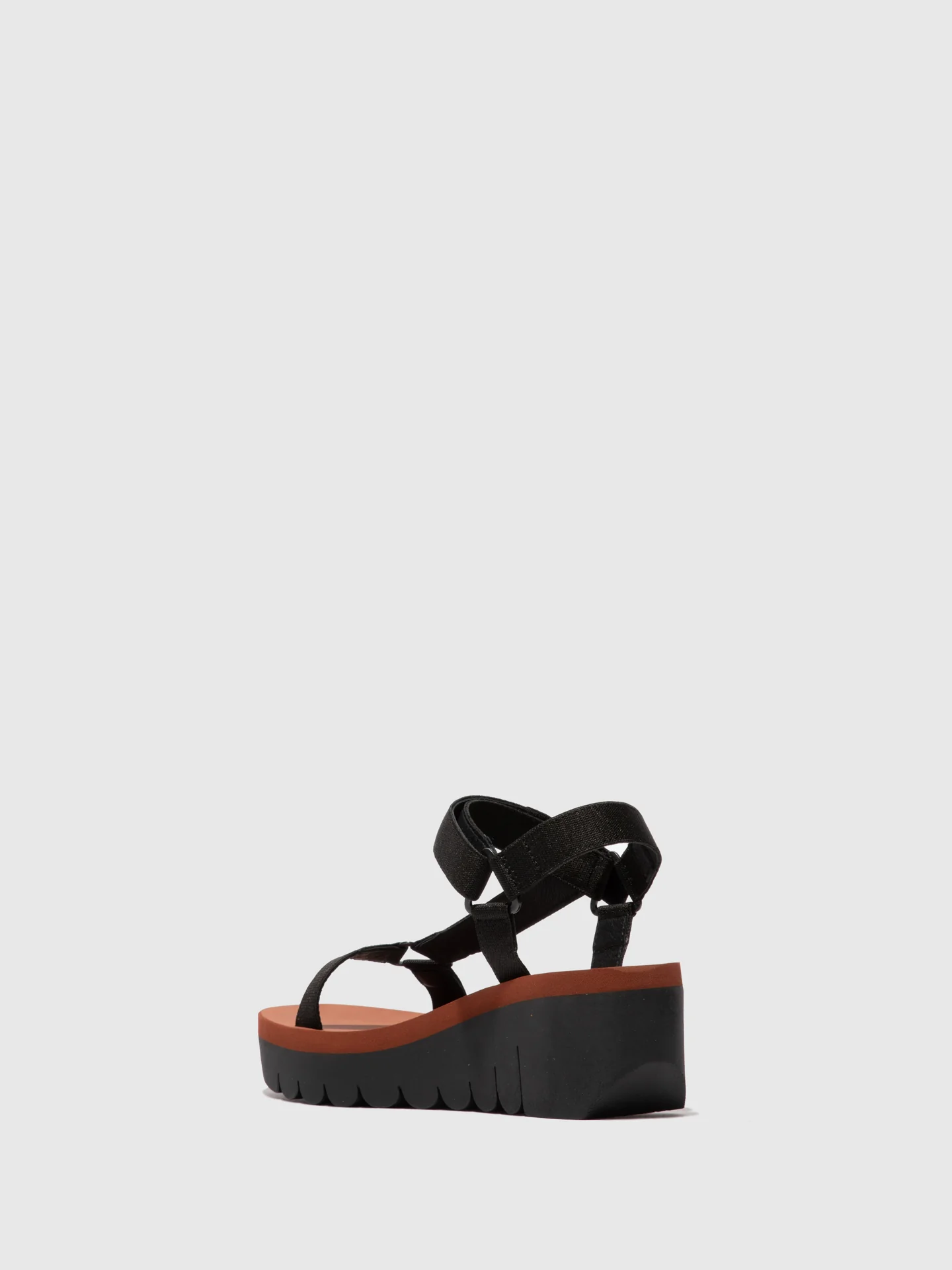 Velcro Sandals YEFA726FLY CUPIDO BLACK (BRICK) - Image 3