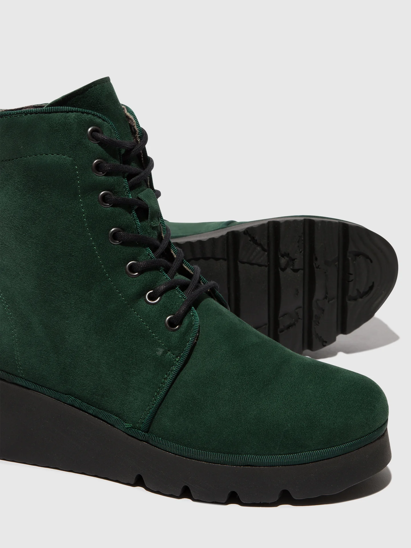 Lace-up Ankle Boots PALL404FLY FOREST GREEN - Image 4
