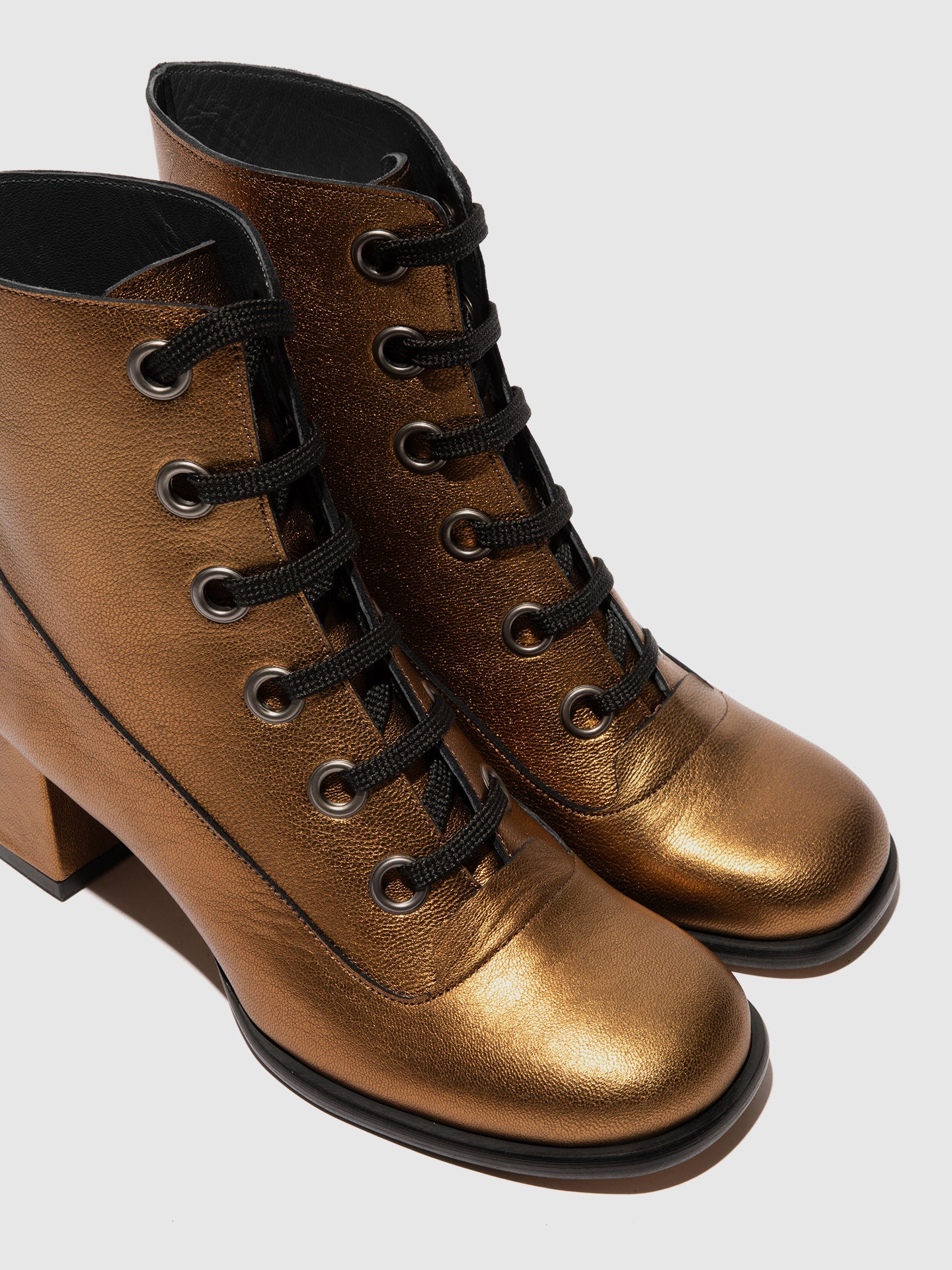 Lace-up Ankle Boots SEPY342FLY GOLD - Image 4